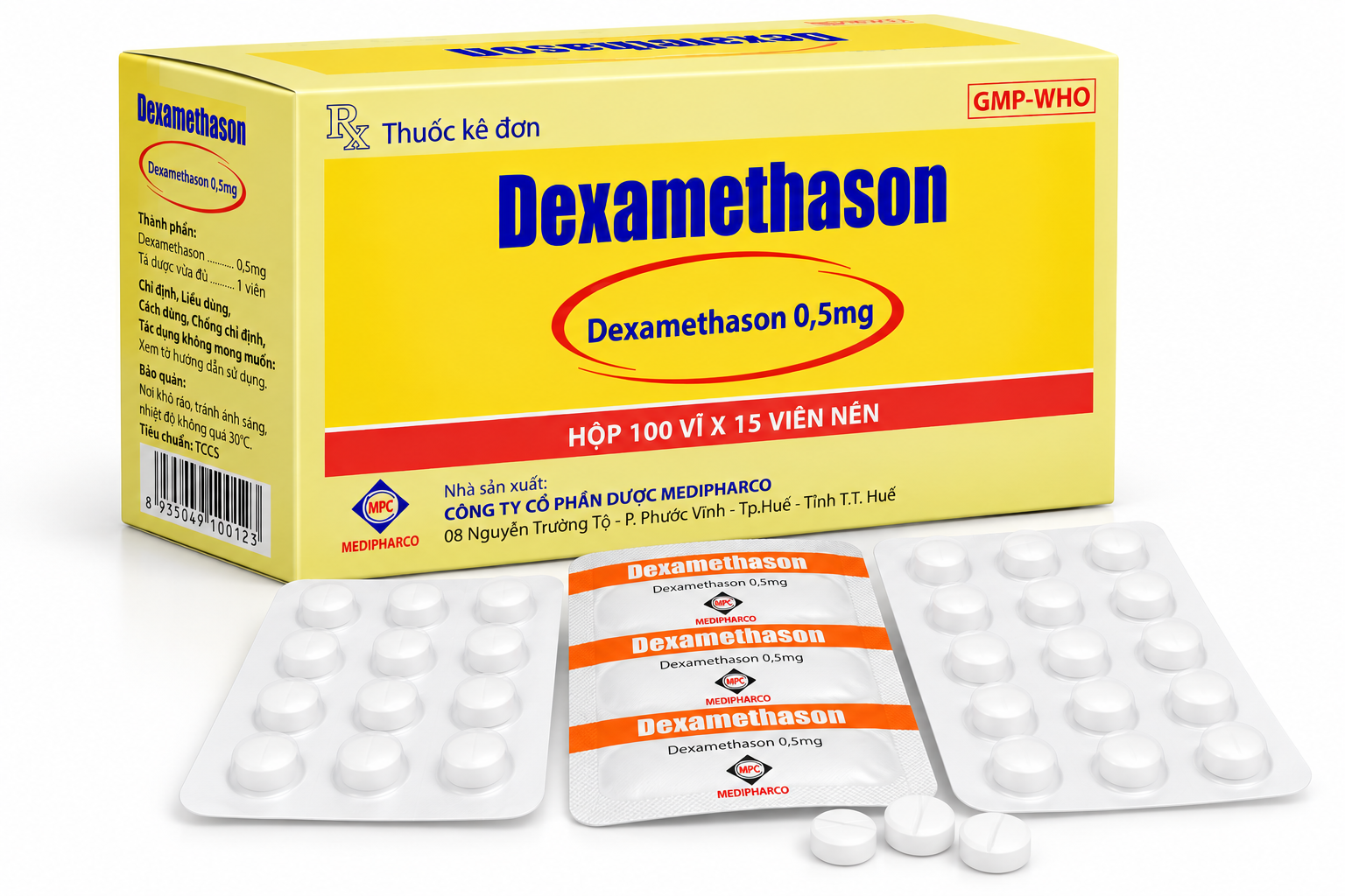 Medi_Dexamethason 0.5mg_H1500v (vỉ đục)_K24
