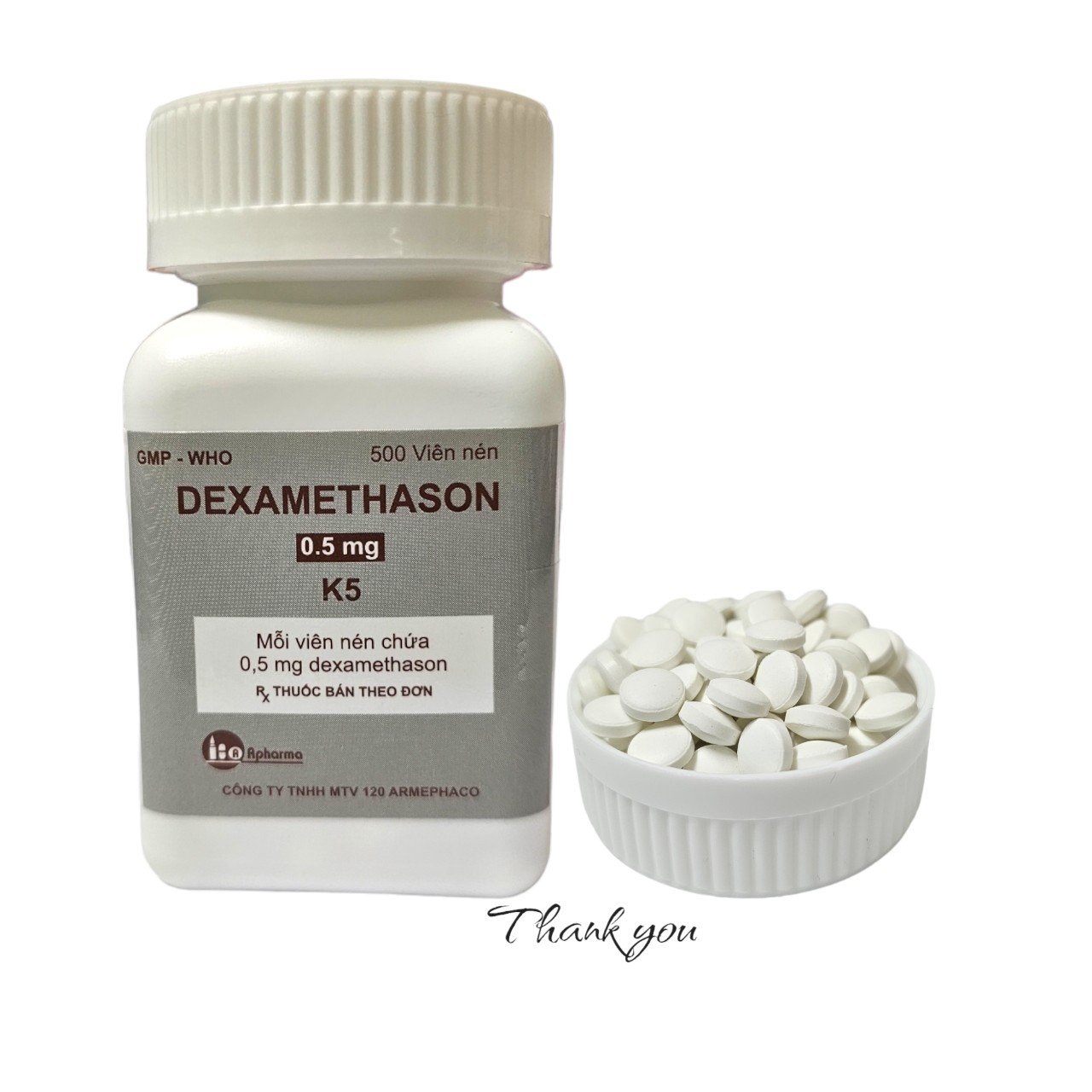 Dexamethason 0.5mg Trắng Xám_C500v_Dược 120