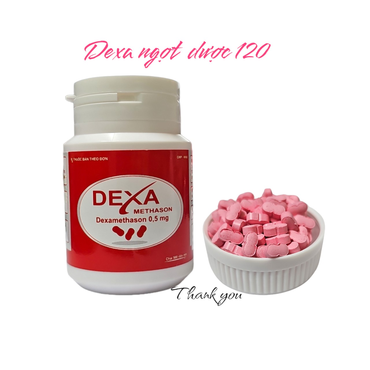 Dexamethason (ngọt) Đỏ_C500v_Dược 120