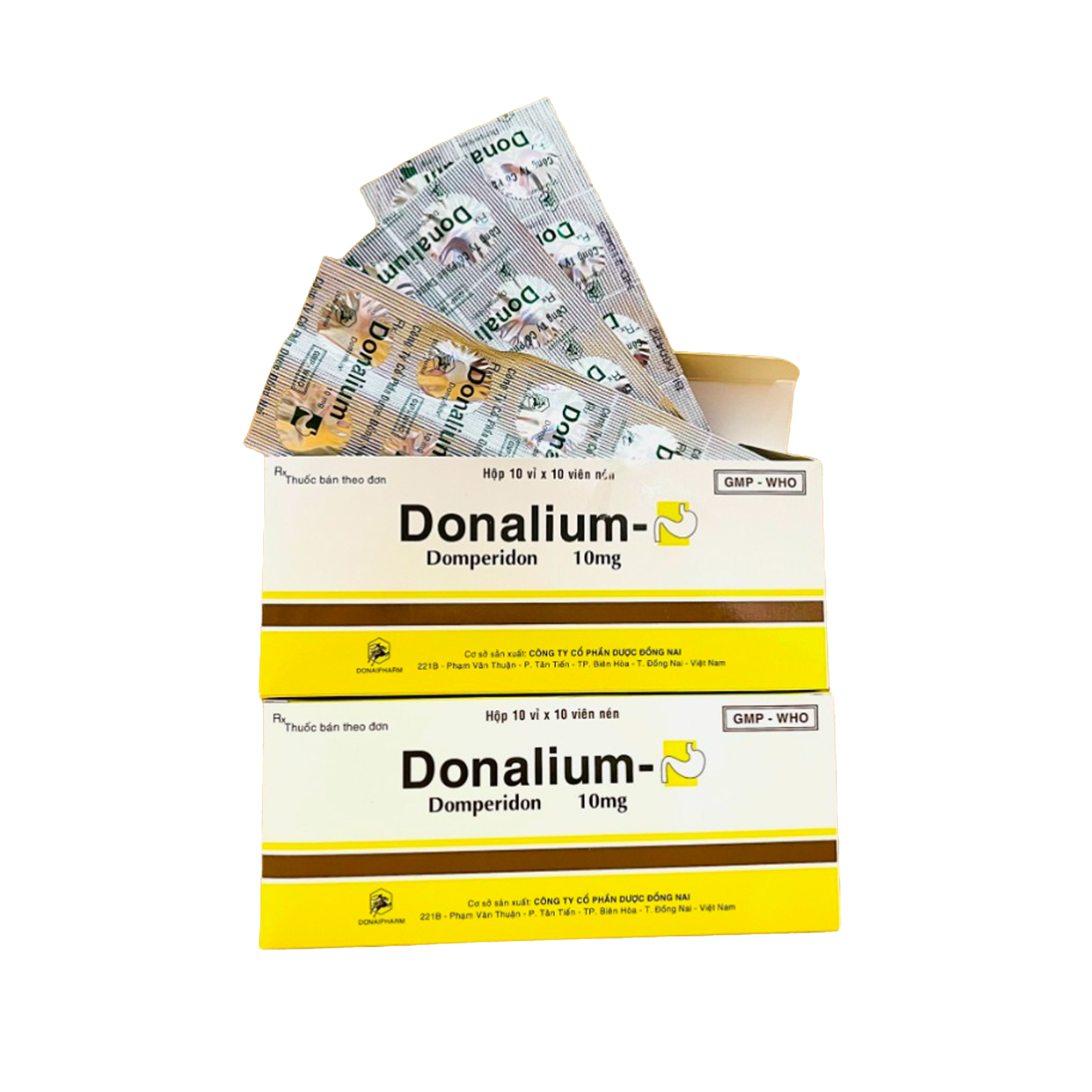 DONALIUM - HỘP 10 VỈ X 10 VIÊN NÉN - ĐỒNG NAI