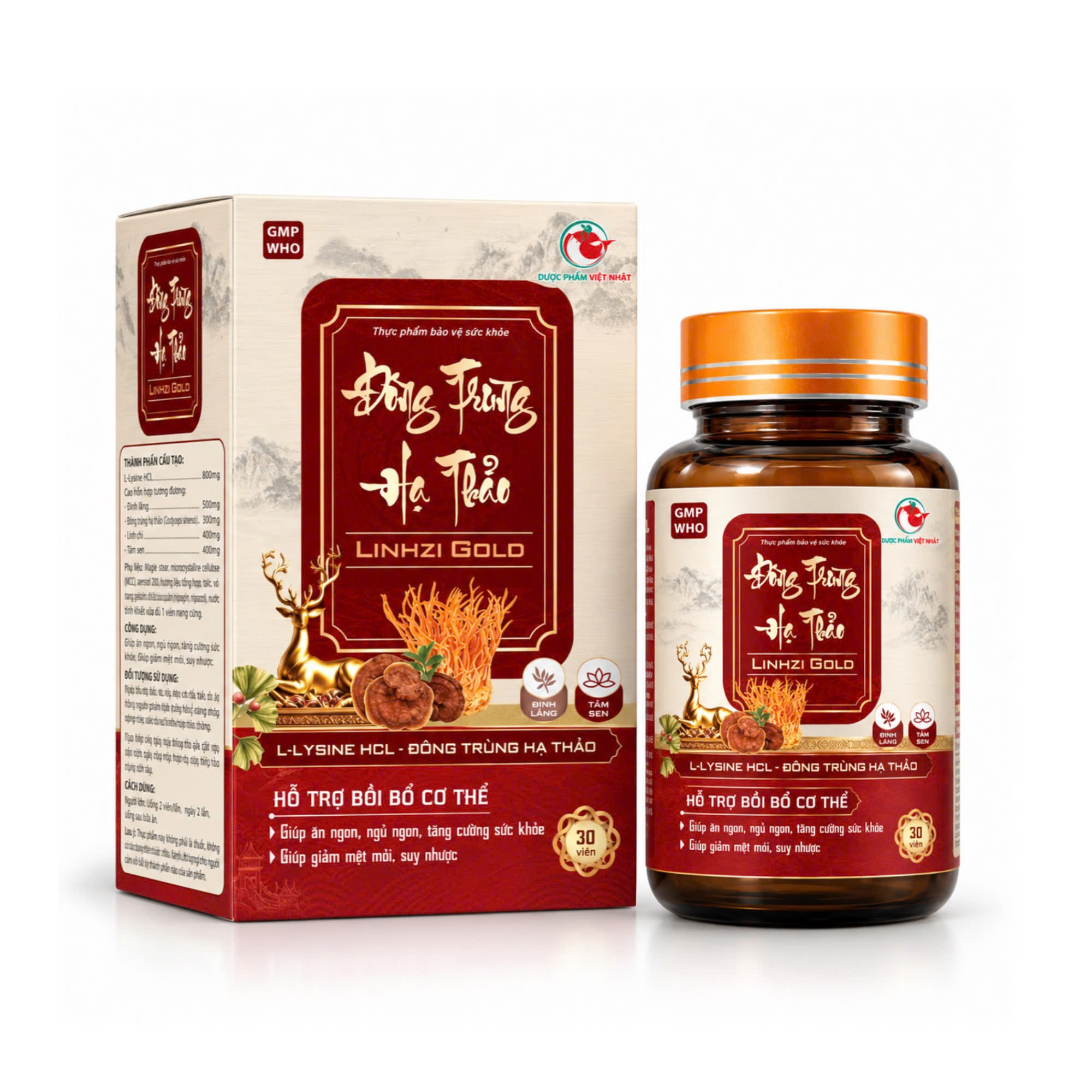 Đông Trùng Hạ Thảo Linhzi Gold_C/30v_K68