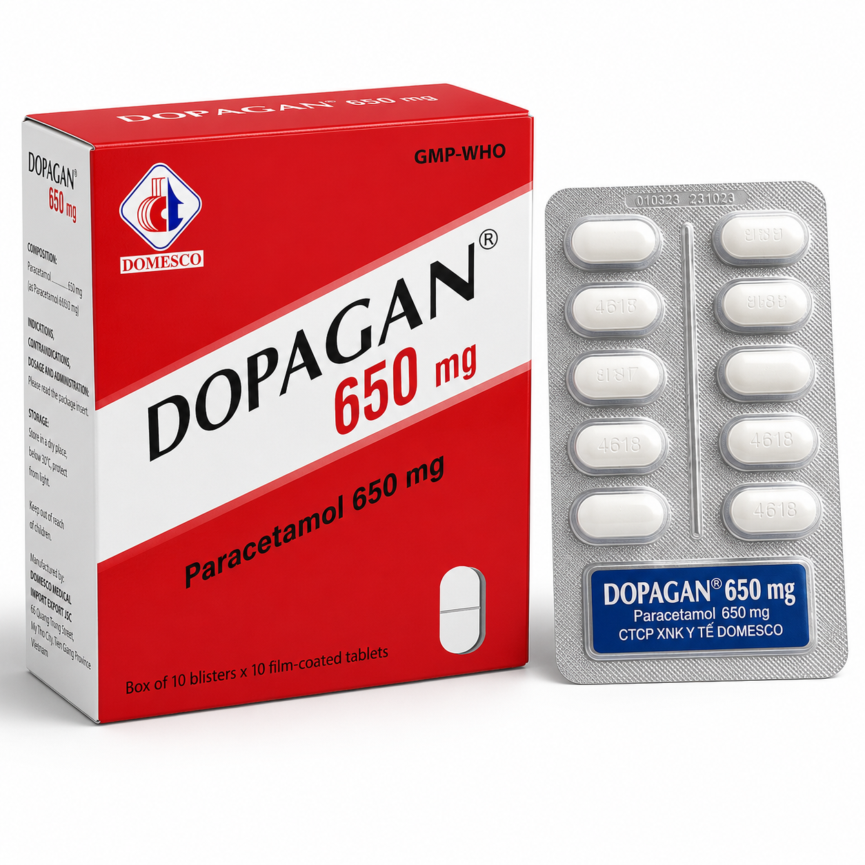 DMC_DOPAGAN 650_Paracetamol 650mg_H100v