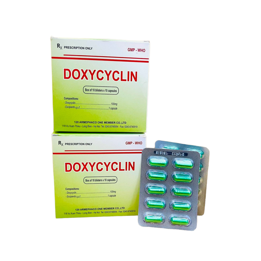 Doxycyclin Hộp 100 viên - dược 120