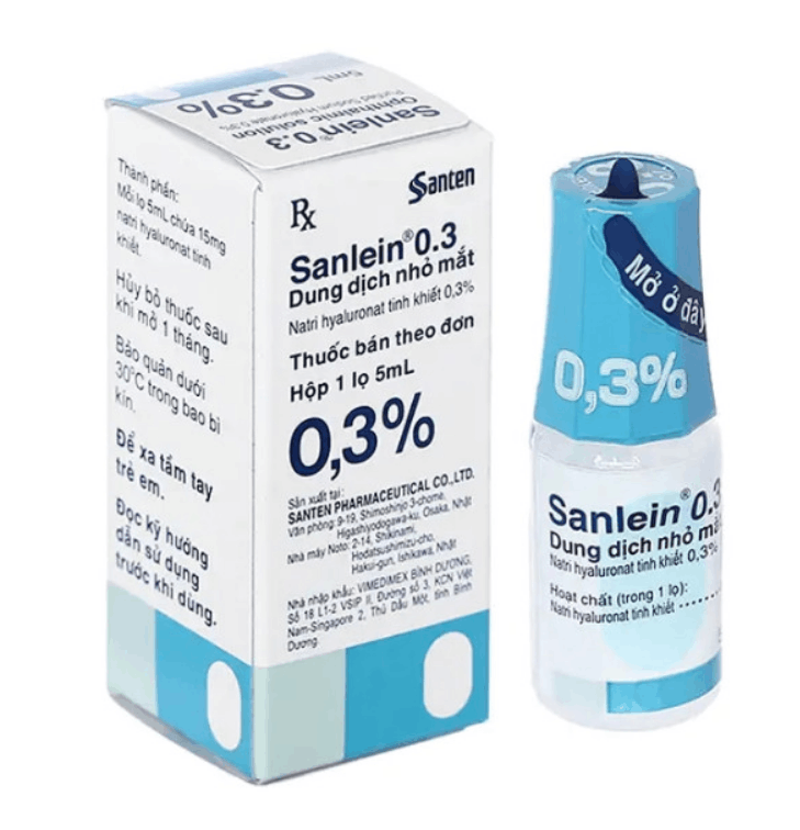 Dung dịch nhỏ mắt Sanlein 0.3 