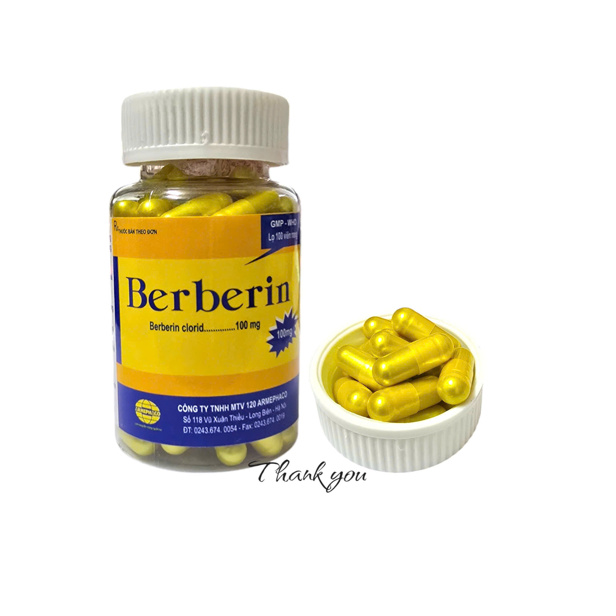 Dược 120_Berberin_C100 viên Nang