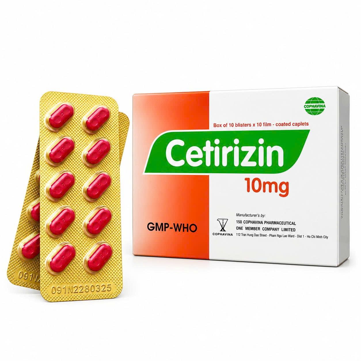 Dược 150_Cetirizin 10mg_H/100v
