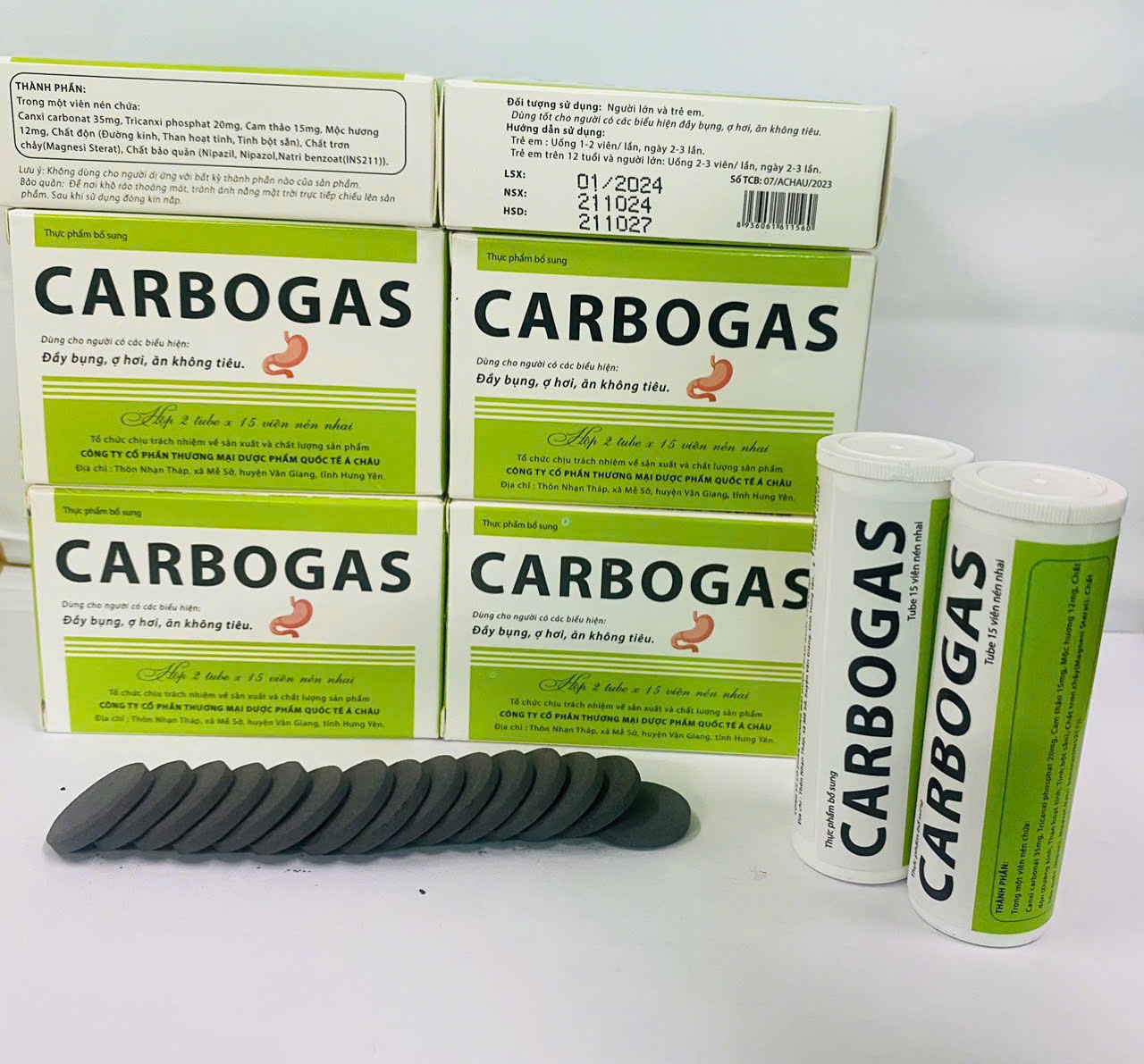 Dược Á Châu_CARBOGAS_Mua 10 Tặng 1