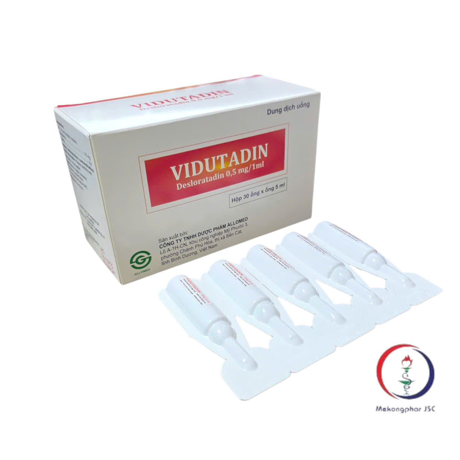 Dược ALLOMED_VIDUTADIN Desloratadin 0,5 mg/1ml_H30 ống
