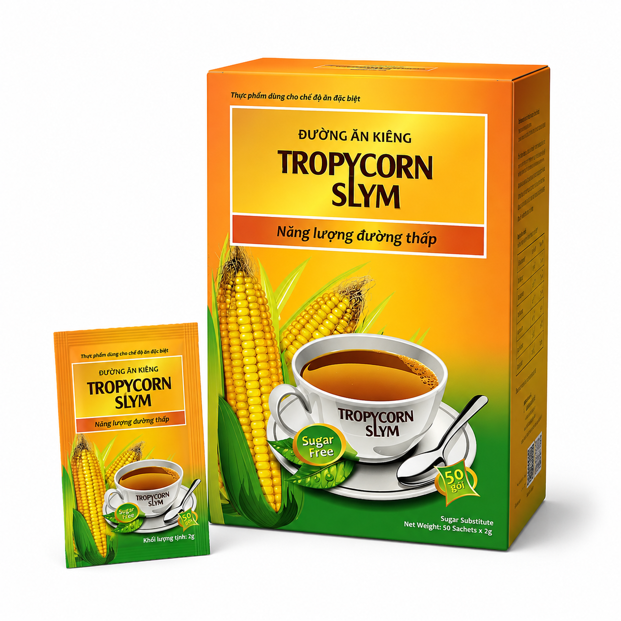 Đường bắp Tropycorn Slym_H/50 gói_K42