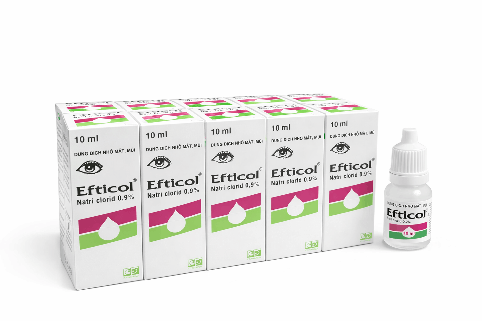 Nhỏ mắt Efticol_Natri clorid 0.9%_L/10/10ml_K45