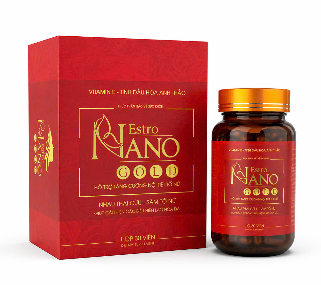 Estro Nano Gold (Sâm Tố Nữ)_C/30v (Hộp Gỗ)_K72