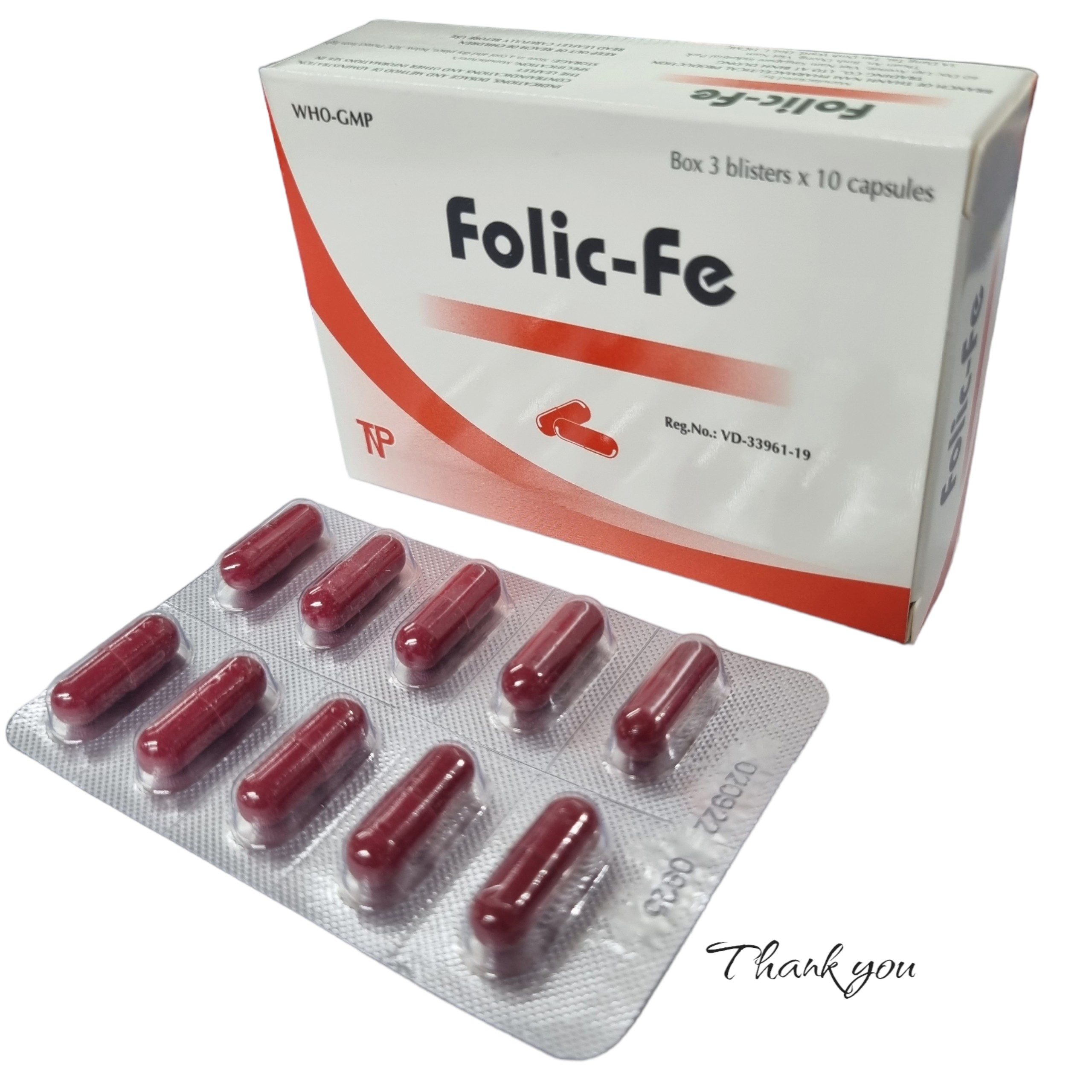 Folic-Fe - Sắt Viên H30V Caps Thành Nam