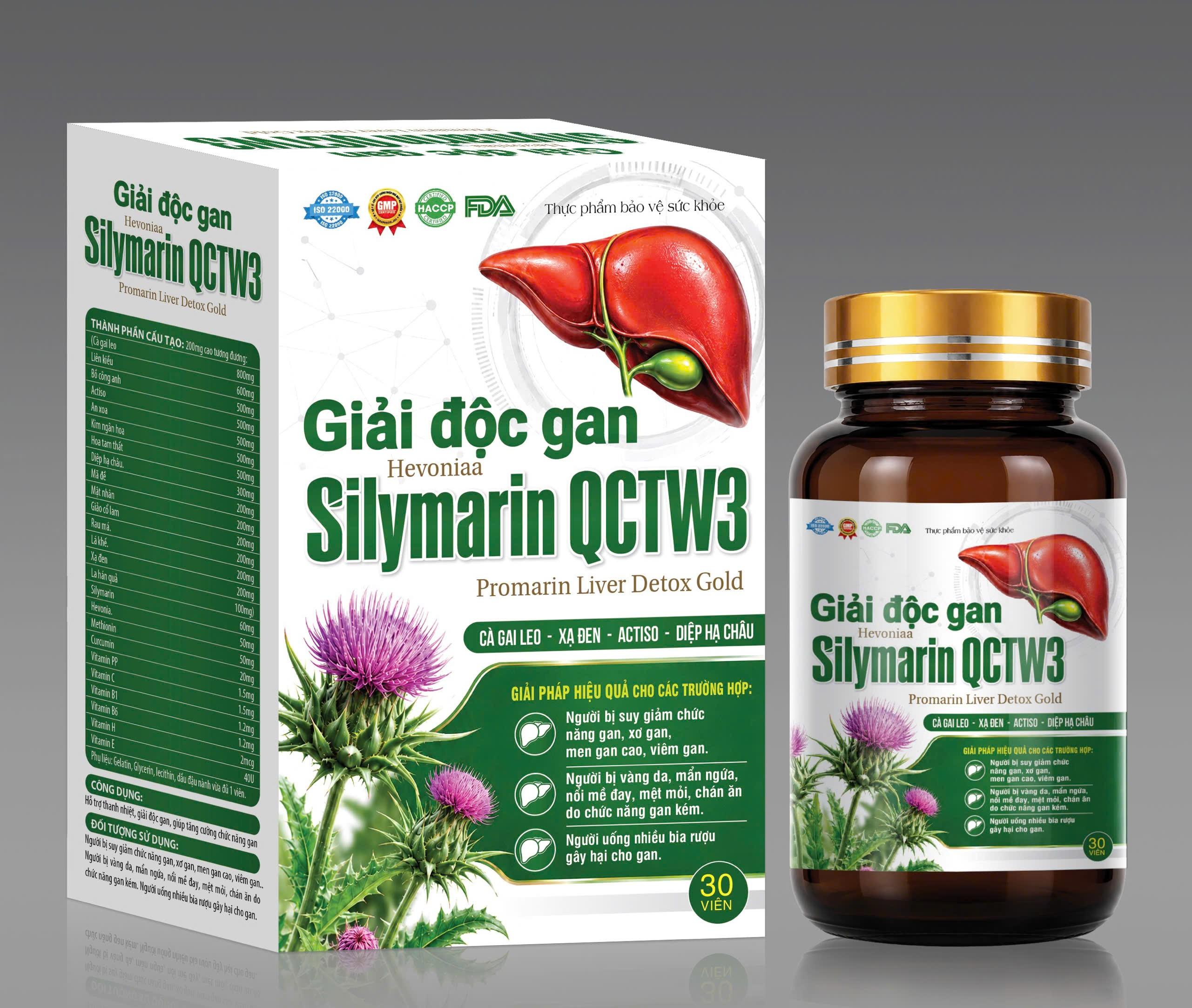 Gải độc gan Silymarin QCTW3_C/30v_K72
