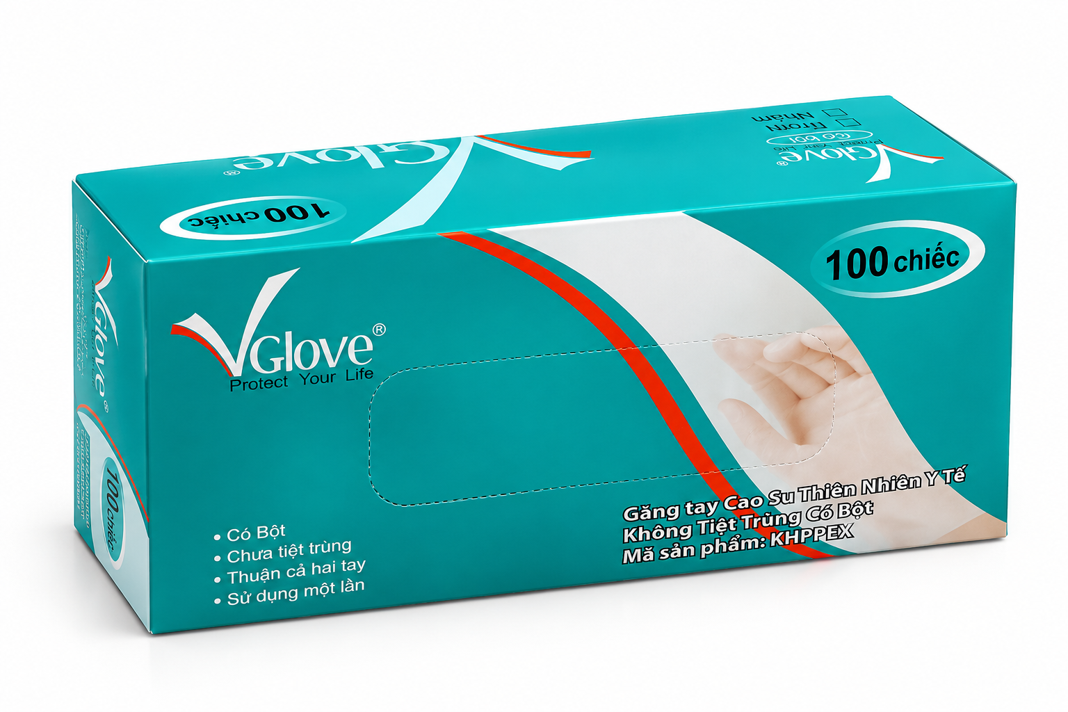 Găng Tay Y Tế Có Bột Size S Vglove (H/100C)_K10