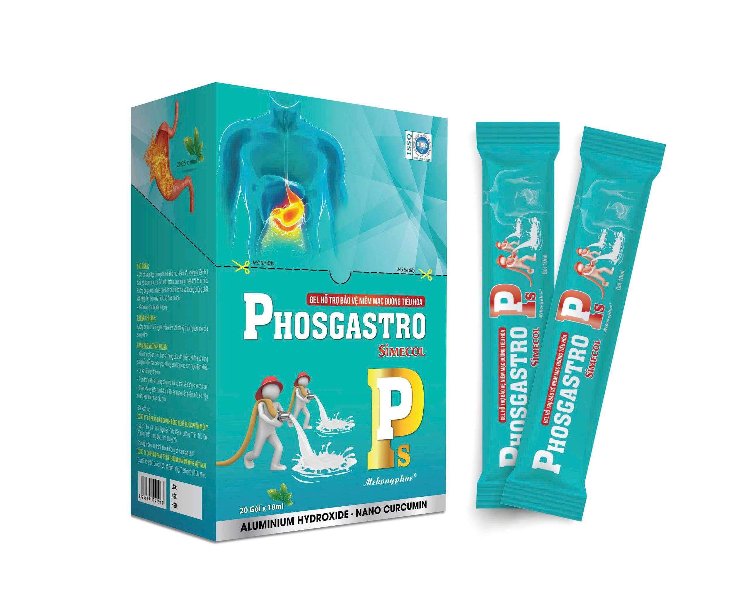 GEL DẠ DÀY PHOSGASTRO - HỘP 20 GÓI X 10ML (Dạ Dày)_K32