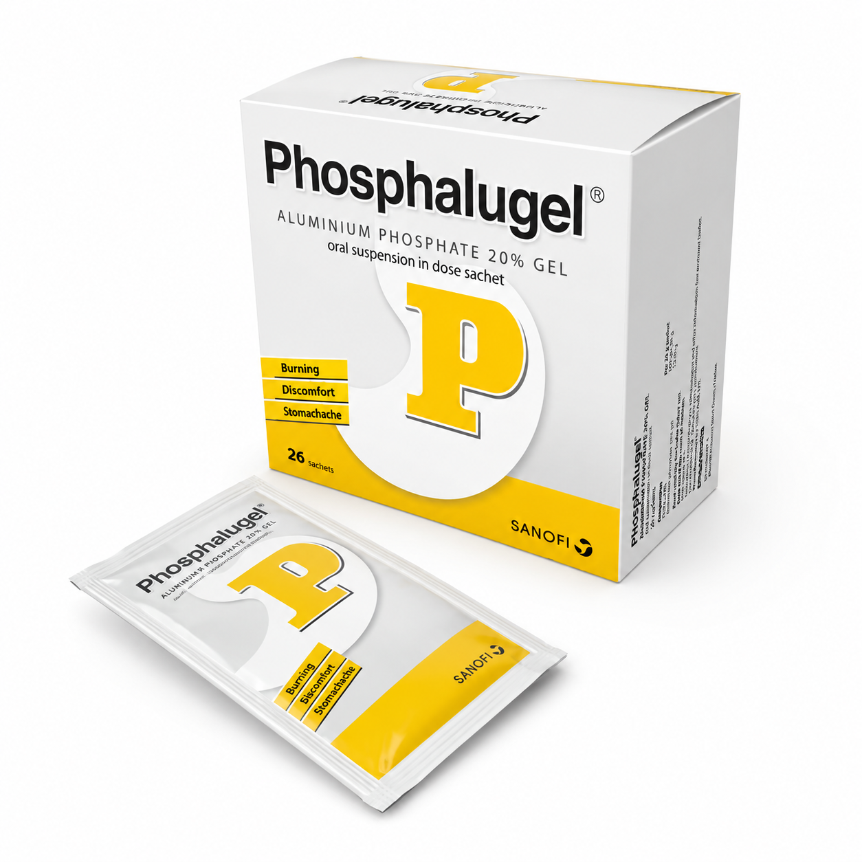 GEL DẠ DÀY PHOSPHALUGEL- HỘP 26 GÓI X 10ML_K24 (Dạ Dày)