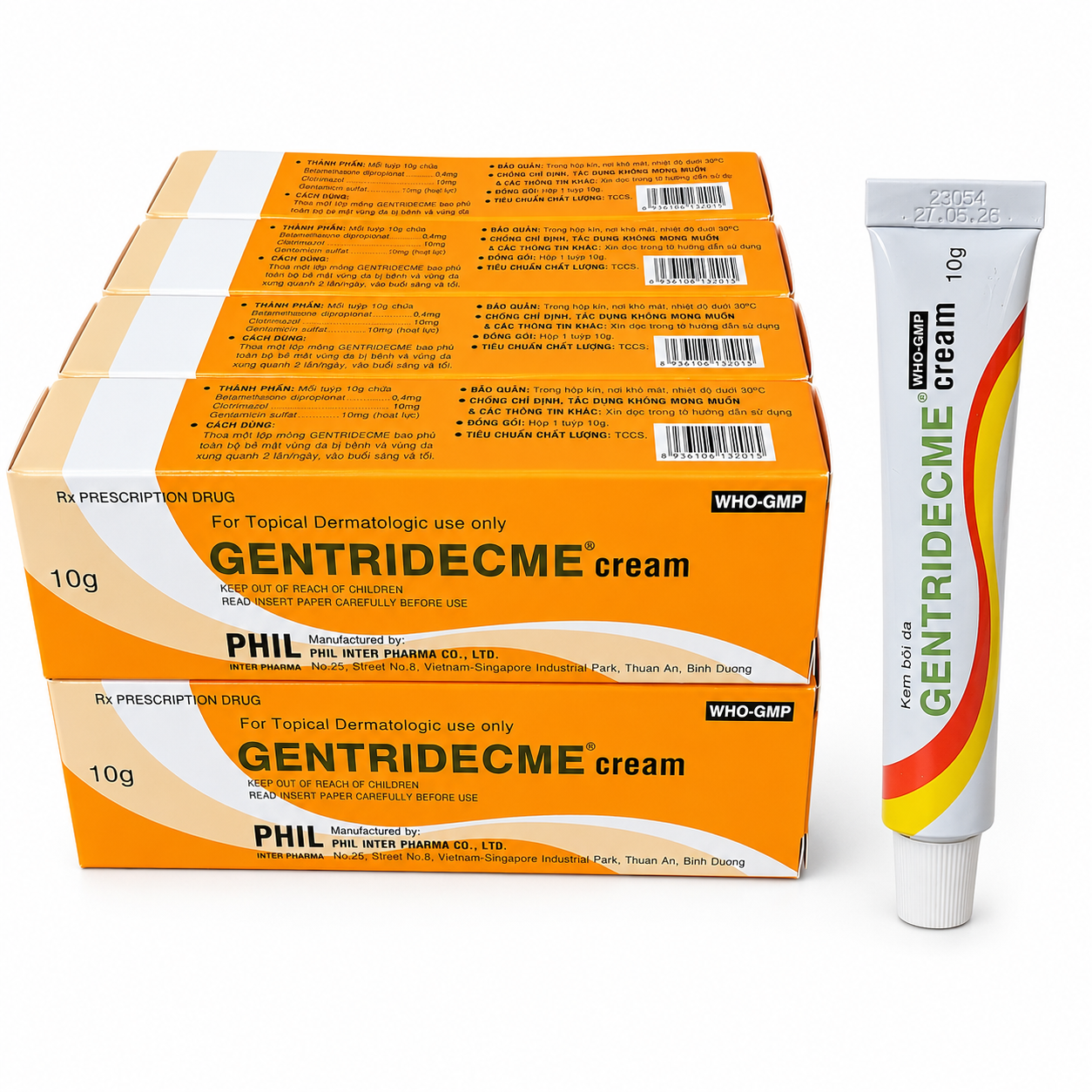Kem Bôi da GENTRIDECME_L/10/10gr