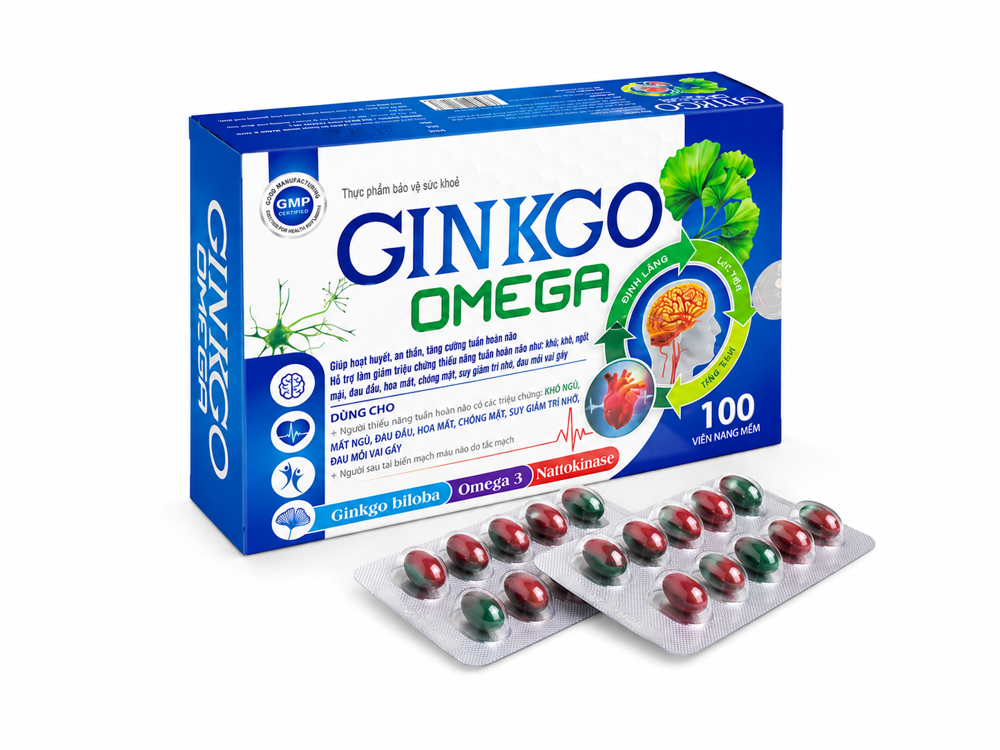 Ginkgo Omega  360mg Xanh_H/100v_K79