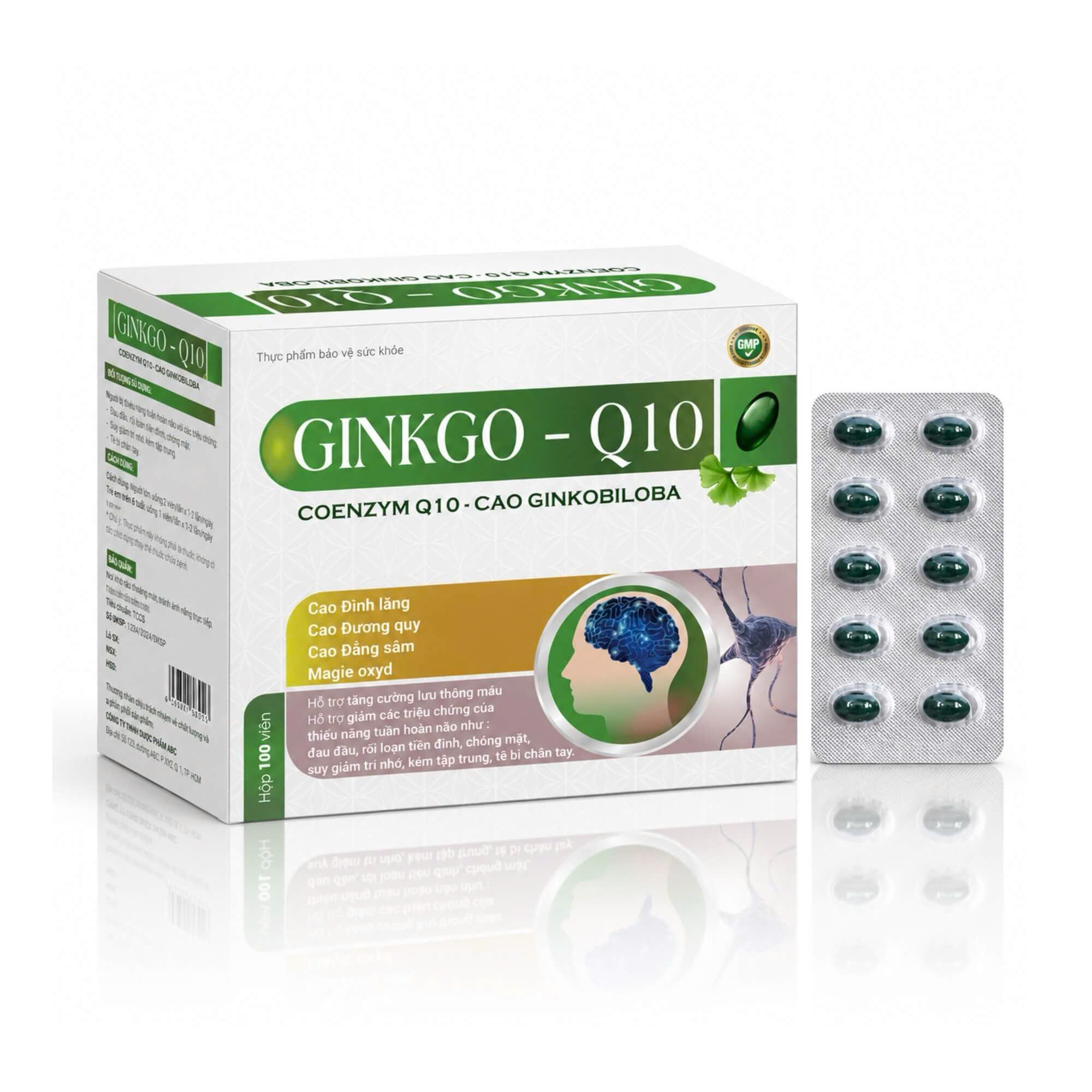 GINKGO - Q10_Xanh Trắng_H/100v