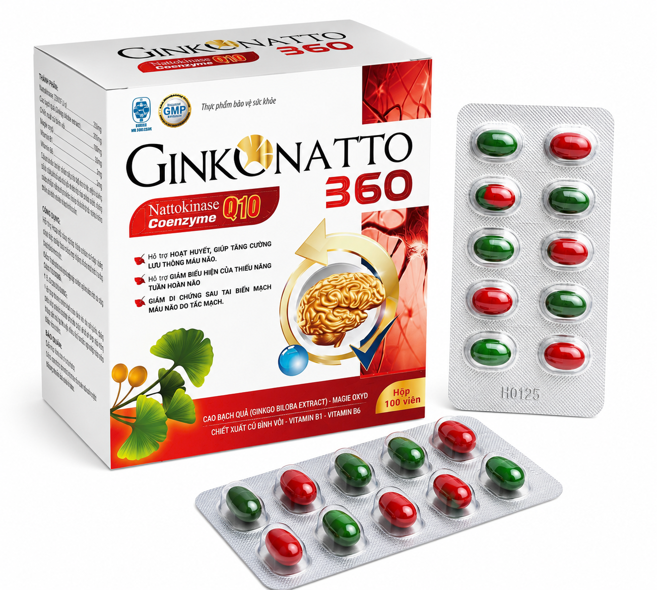 Ginko Natto 360_H/100v (Viên 2 lớp)_K120