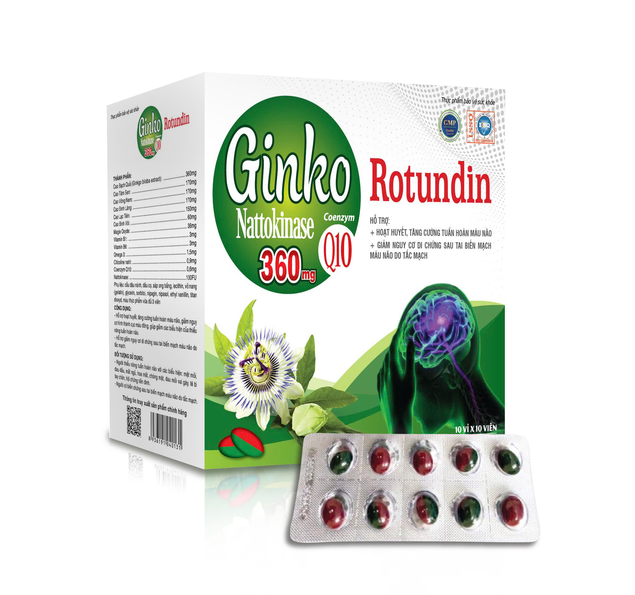GINKO ROTUNDIN 360 - XANH LÁ (H/100v) Mekong