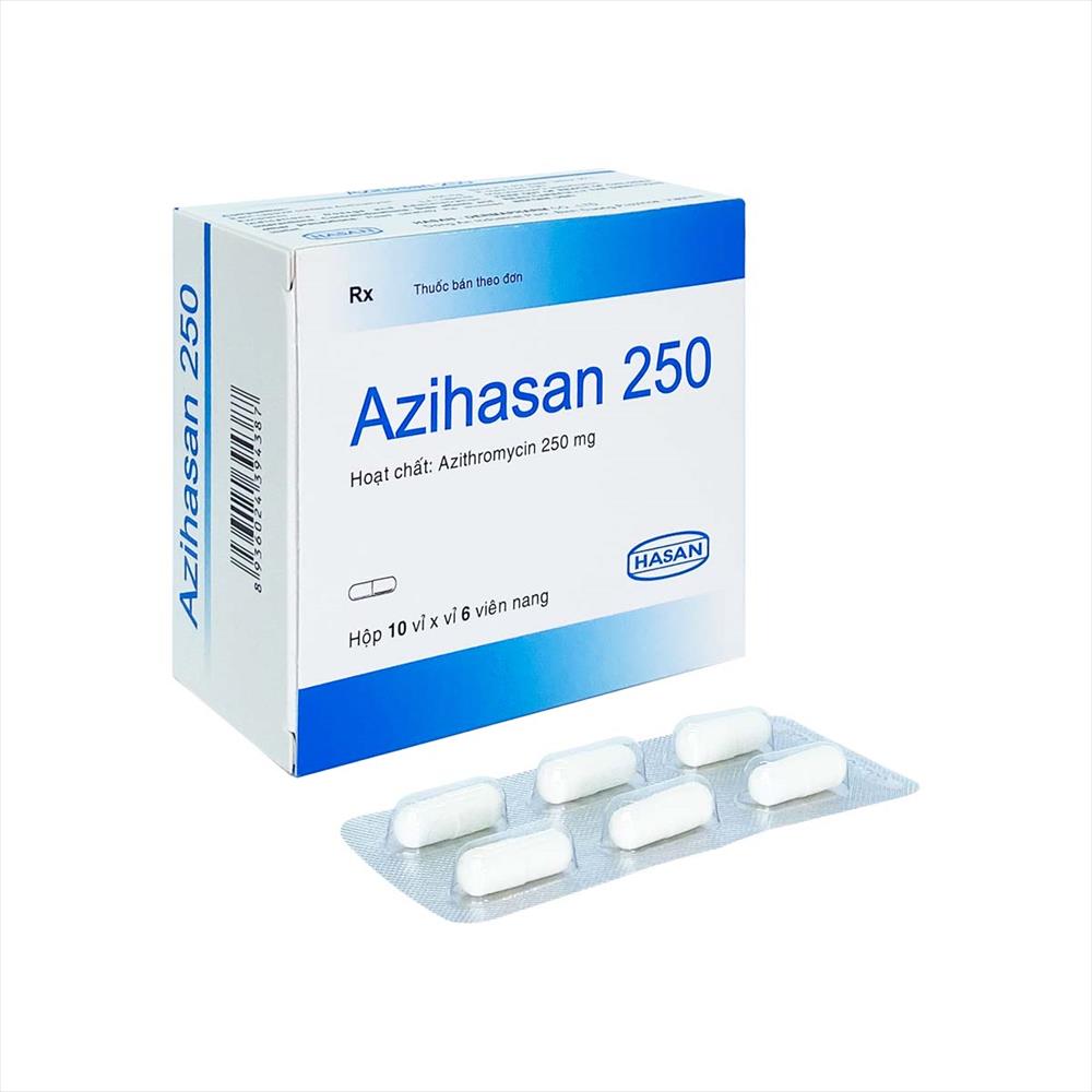 HS- Azihasan 250 Azithromycin 250mg (H/60 viên)