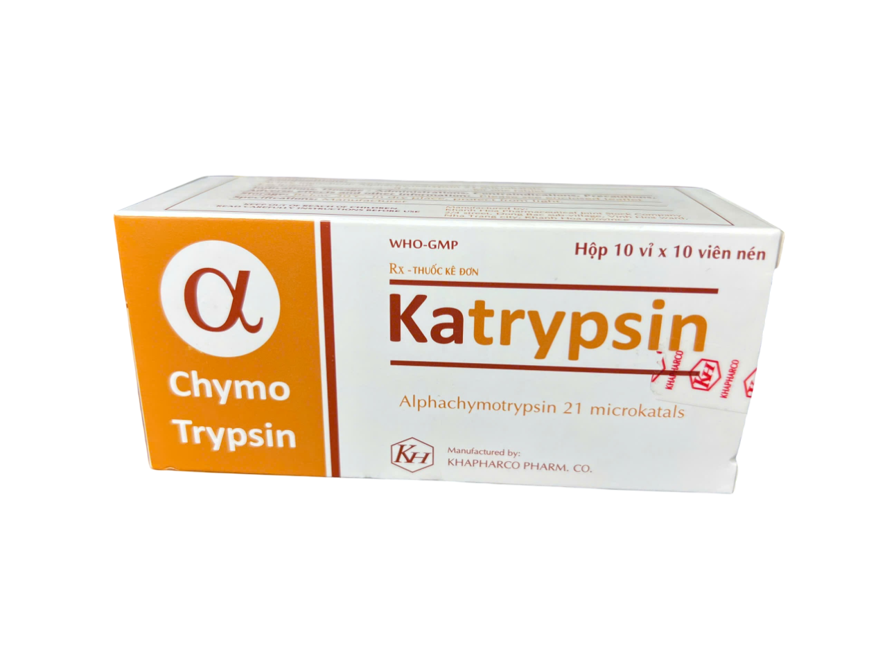 Khánh Hòa_Katrypsin  (21 microkatals) 4200IU - Vỉ Nhôm_H100v