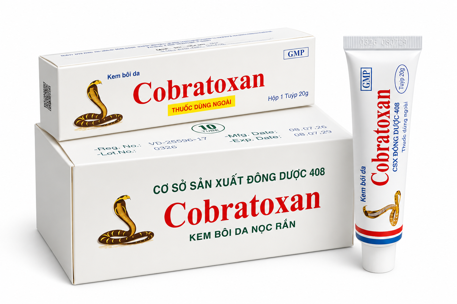 Dược 408_Kem xoa nọc rắn Cobratoxan_H/10/20gr (Hộp to)_K40