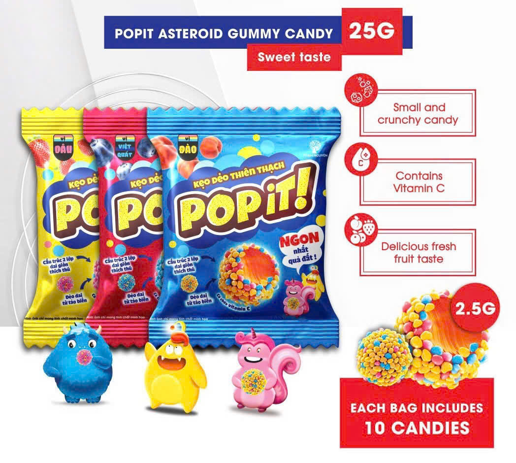 Kẹo dẻo thiên thạch POPIT_D/10 gói/25gr_K12