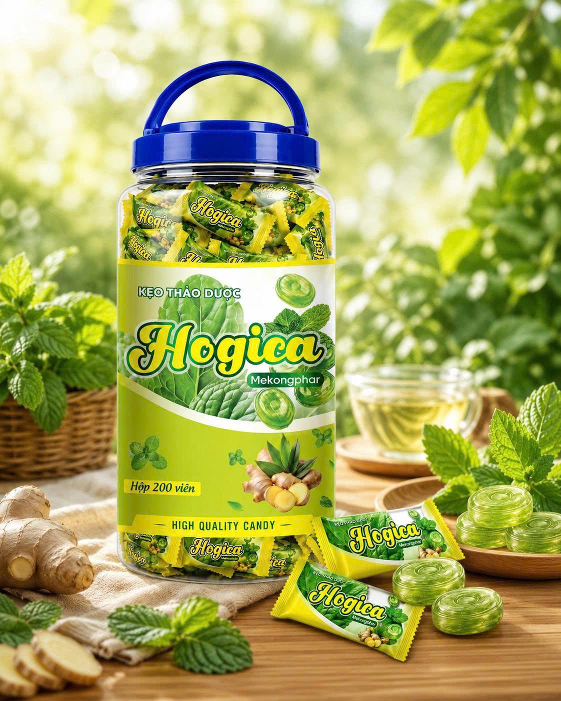 Kẹo Thảo Dược Hogica Mekongphar Hủ 200 viên_K16