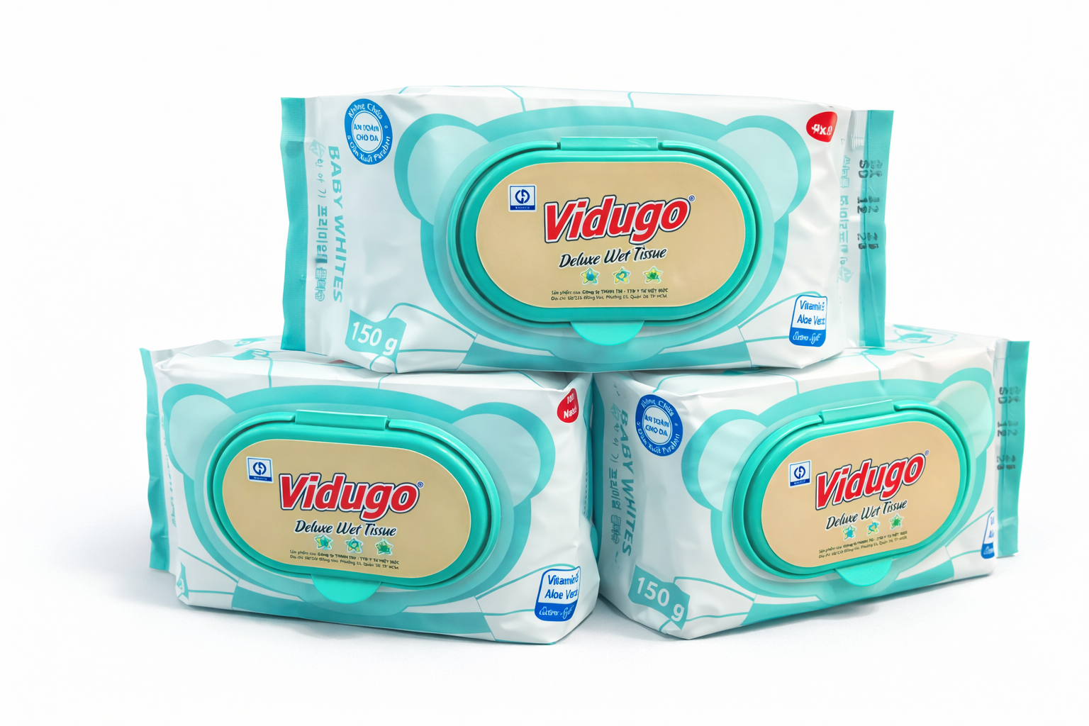 Khăn Ướt Đại Vidugo_Bịch 150gr_K30