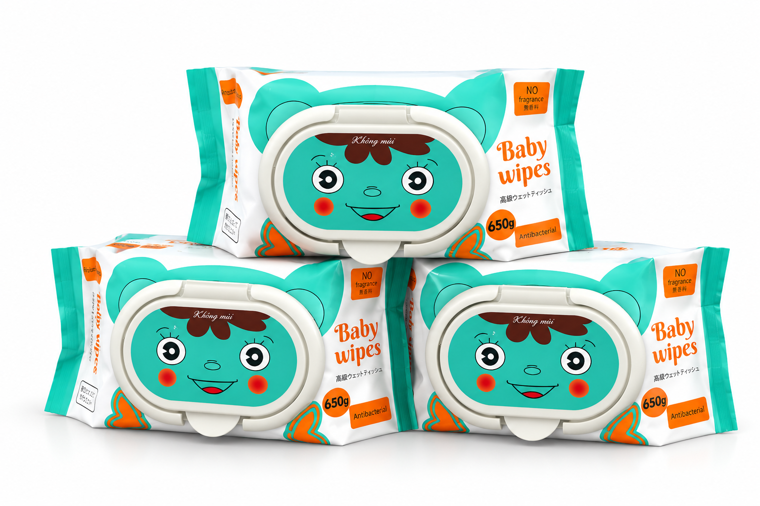 Khăn Ướt Đại Baby Wipes_Bịch 650gr_K50