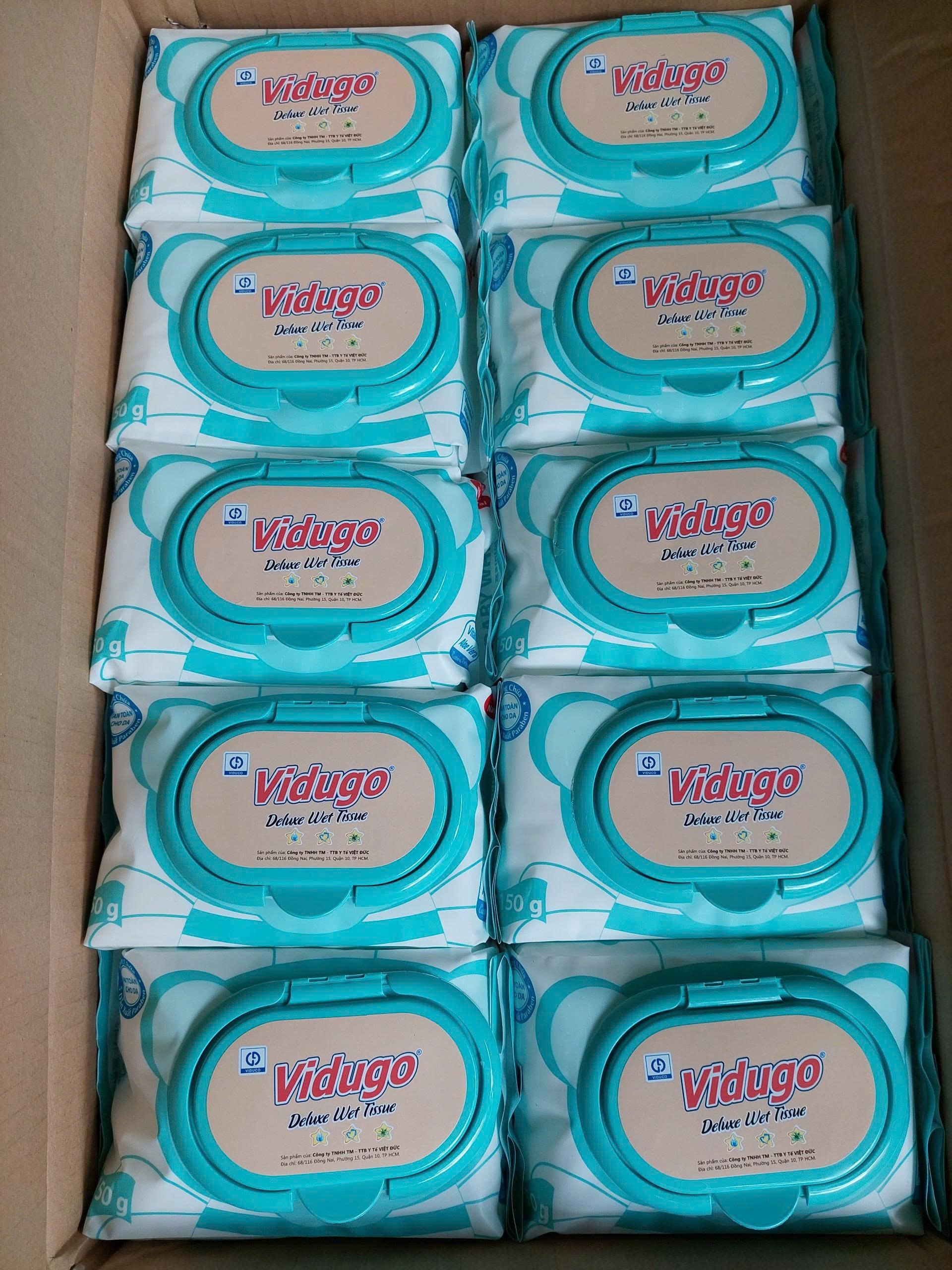 Khăn Ướt Đại Vidugo_Bịch 650gr