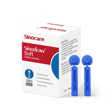 Kim lấy máu Sinocare Sinodraw Soft 28G (Hộp 50 que)