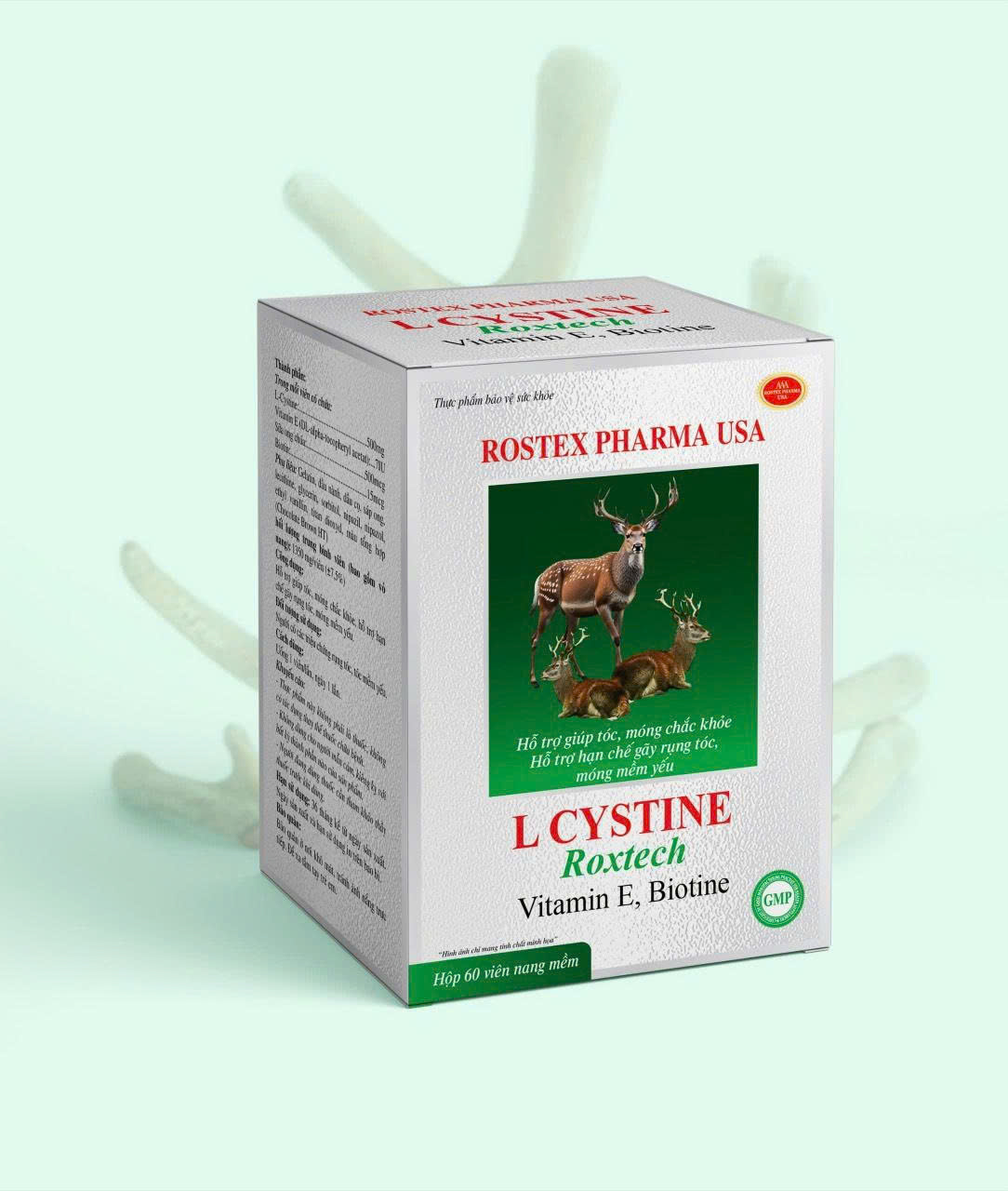 L cystin Roxtech H60v (Vitamin F, biotin_Bạc)