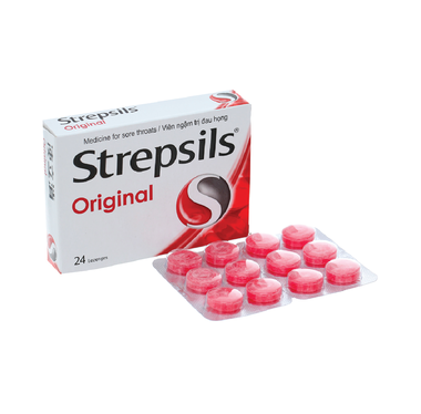 Viên ngậm Strepsils Original kháng khuẩn (Đỏ)_H24V