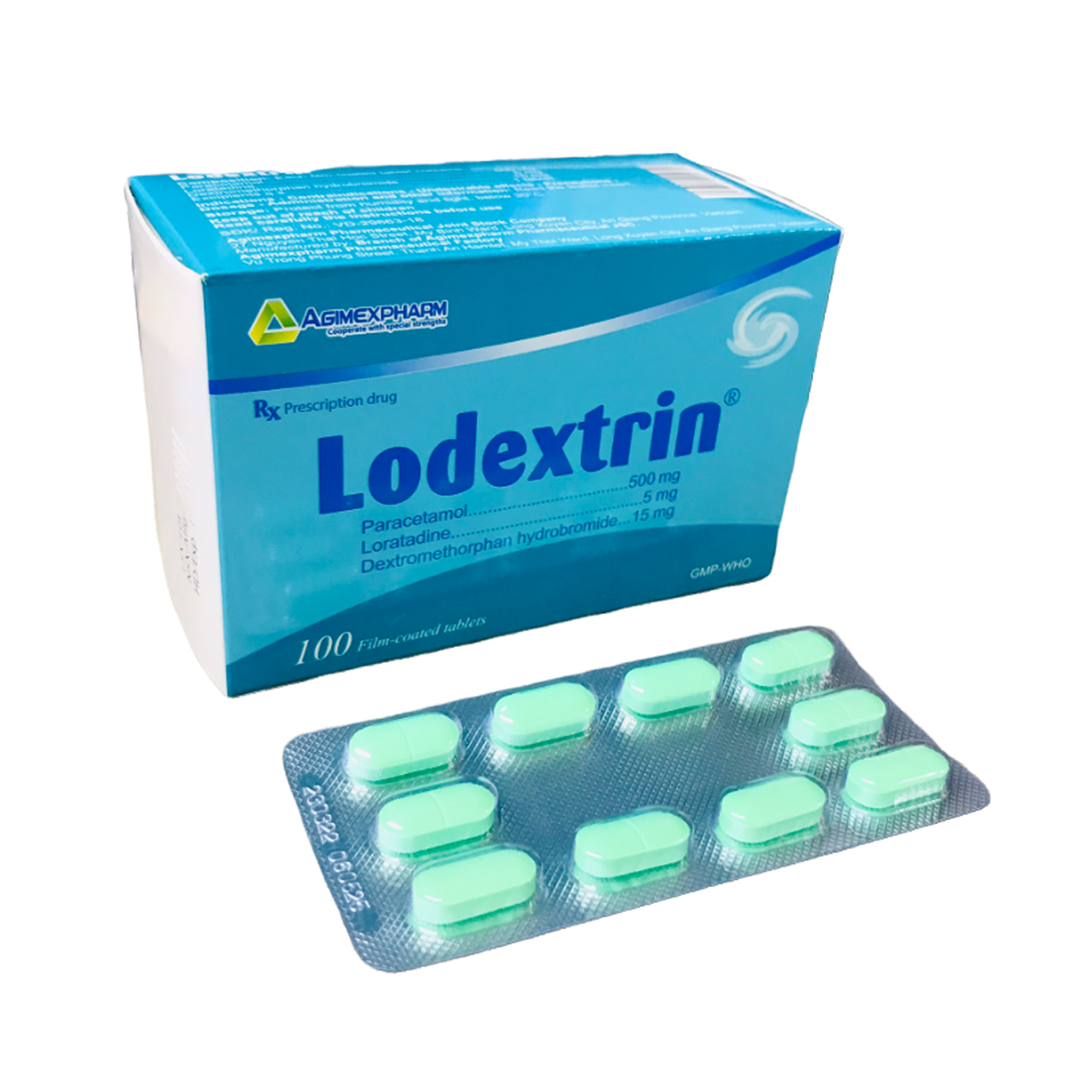 Lodextrin hộp 100 viên bao phim