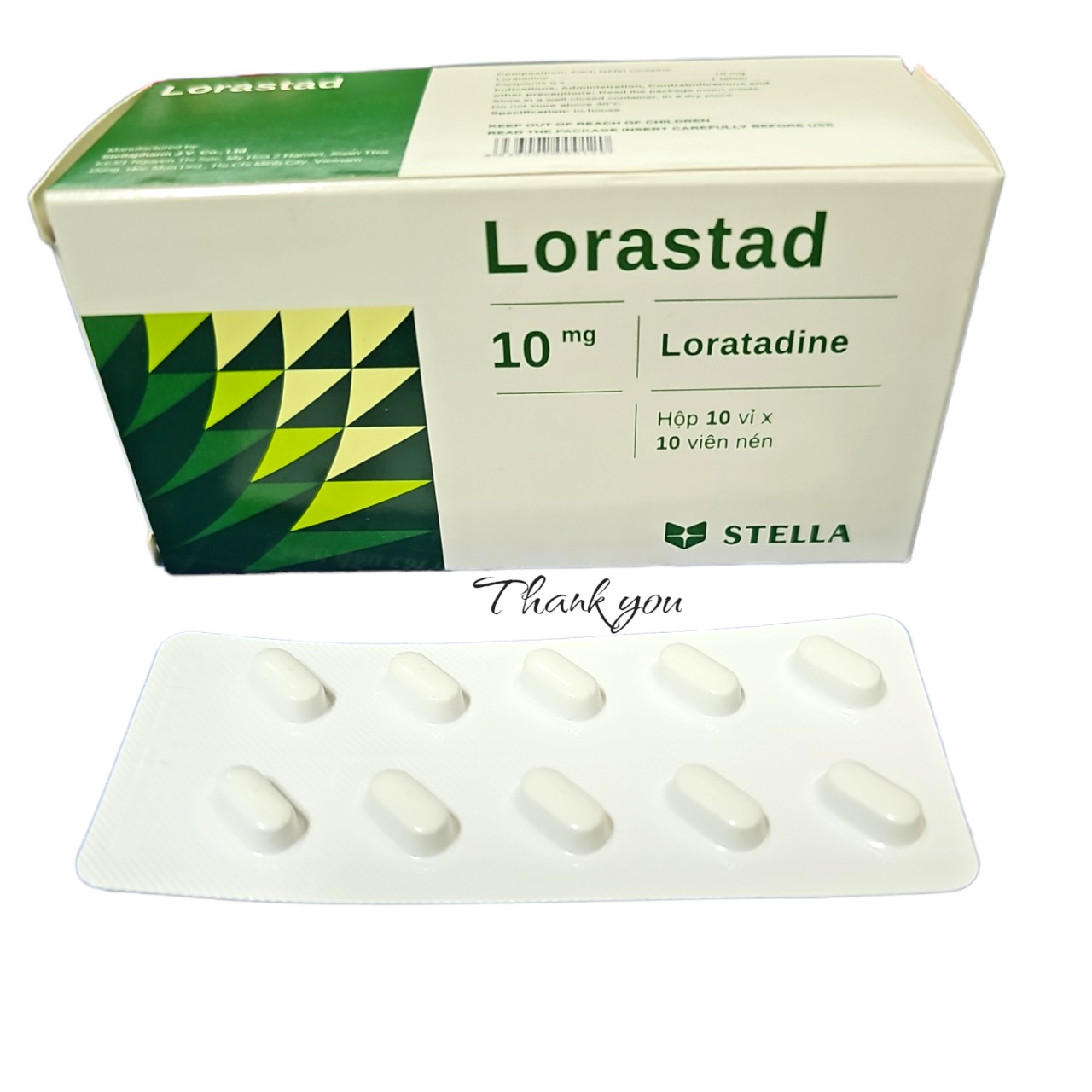 Lorastad 10_Loratadine 10mg_H100v_STELLA