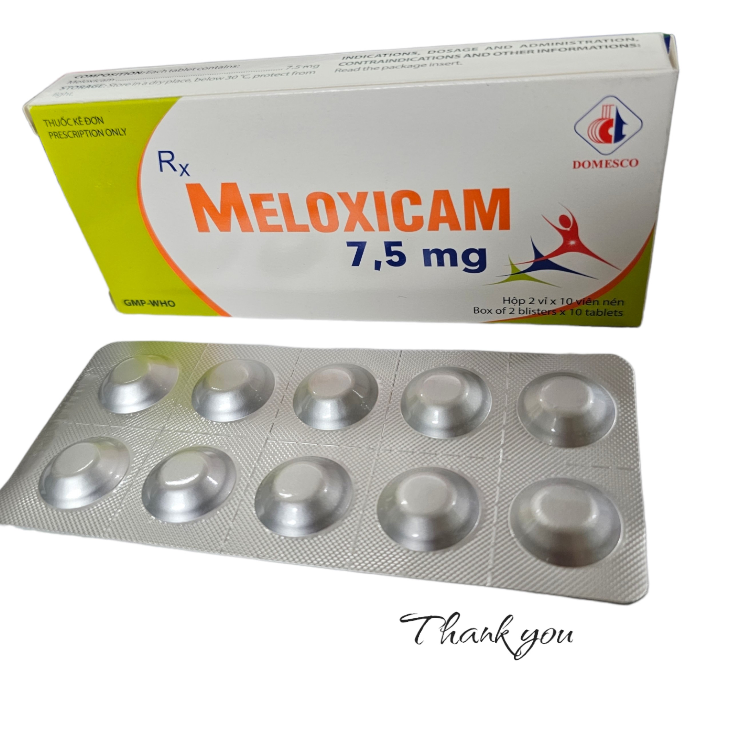 Meloxicam 7.5mg_H20v_DMC