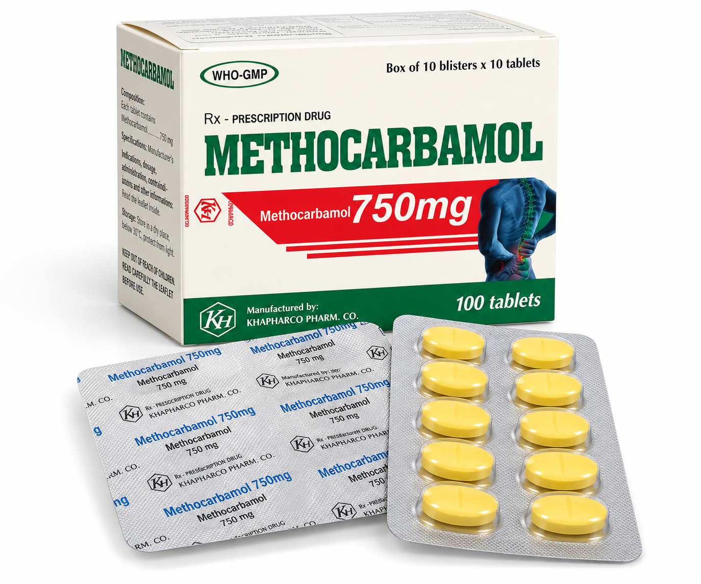 Khánh Hòa_METHOCARBAMOL 750mg_H100v ( HĐ)