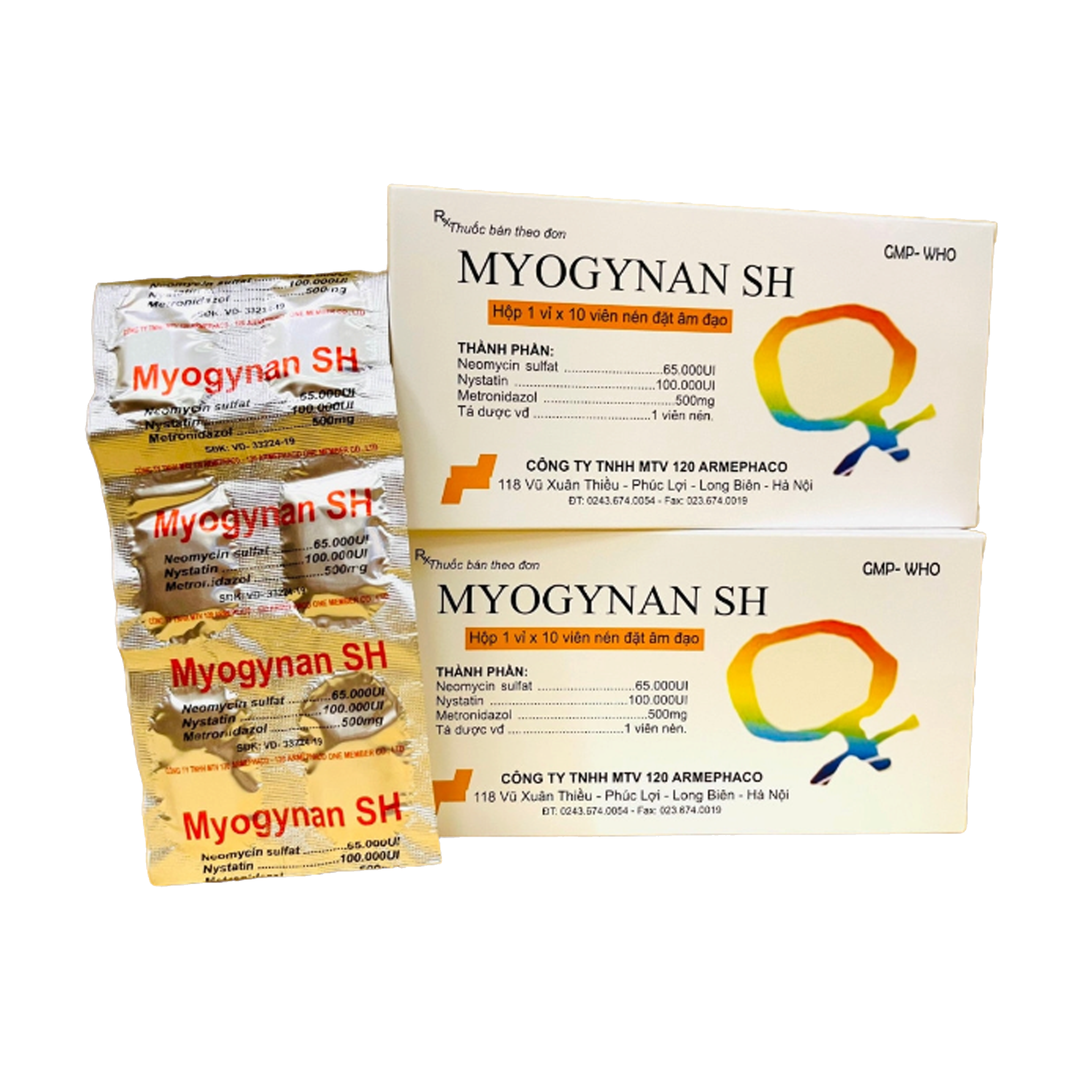 Dược 120_MYOGYNAN SH viên đặt_H10v Nén_K172