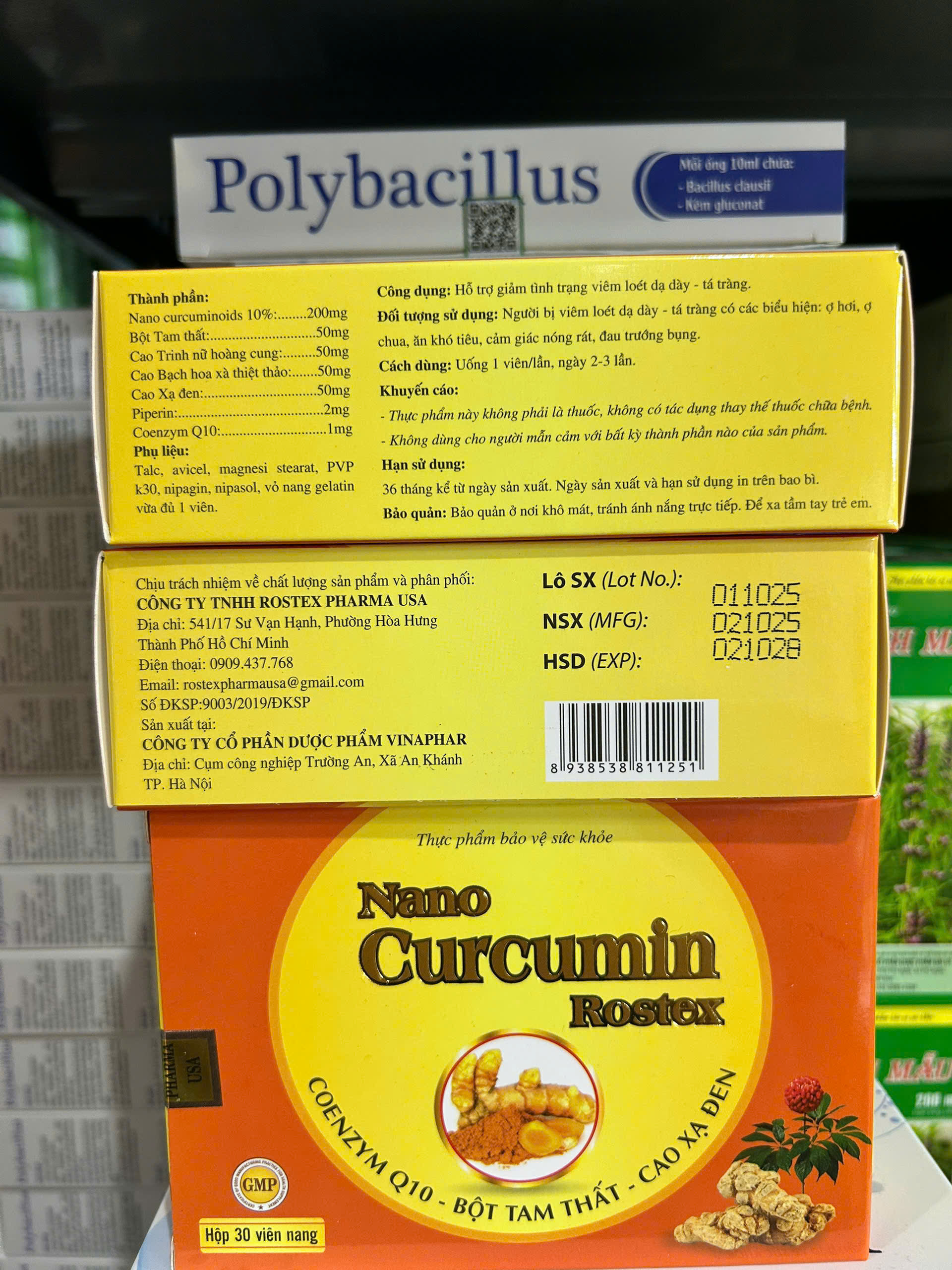 Rostex_Nano Curcumin Rostex H30v (Nghệ Vỉ)