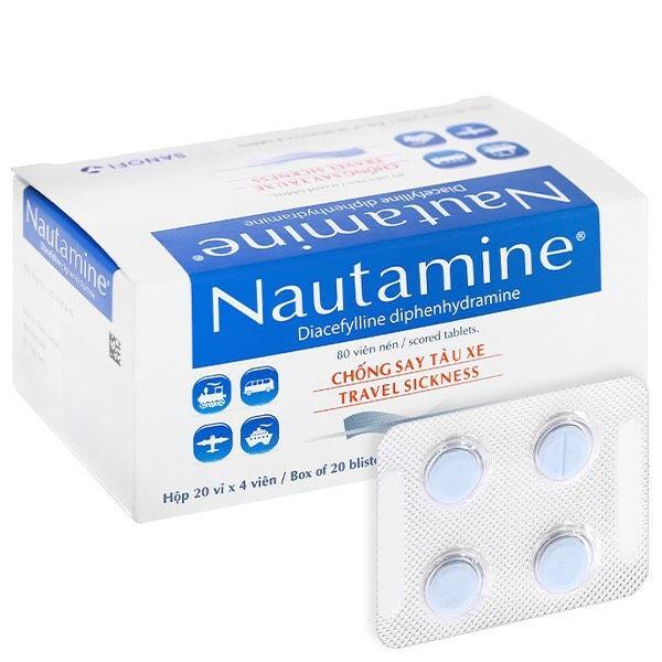 NAUTAMINE 90MG SANOFI, HỘP 20 VỈ X 4 VIÊN