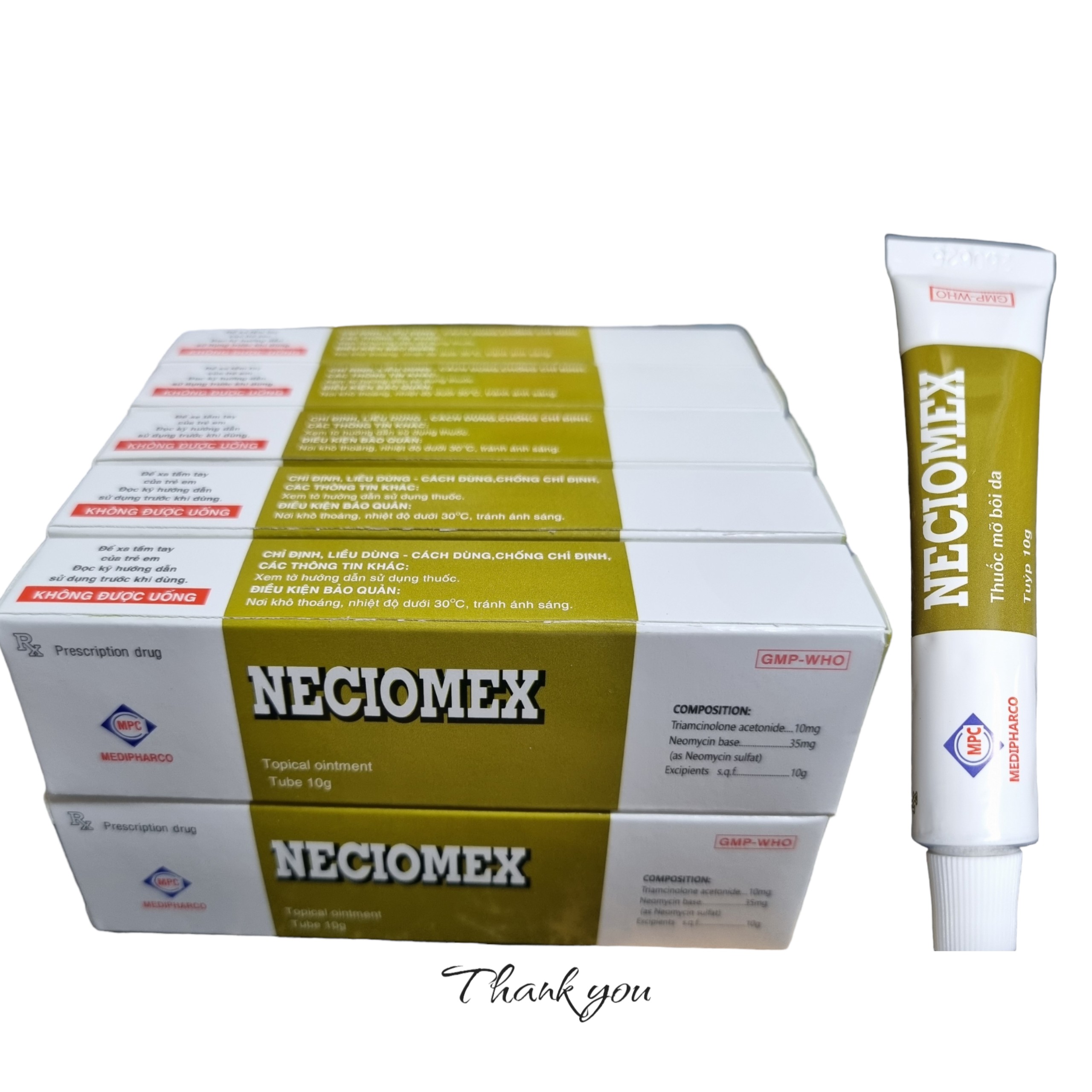 Medipharco_NECIOMEX_Lốc 10 tuýp (HĐ)- Date 07-09-2027