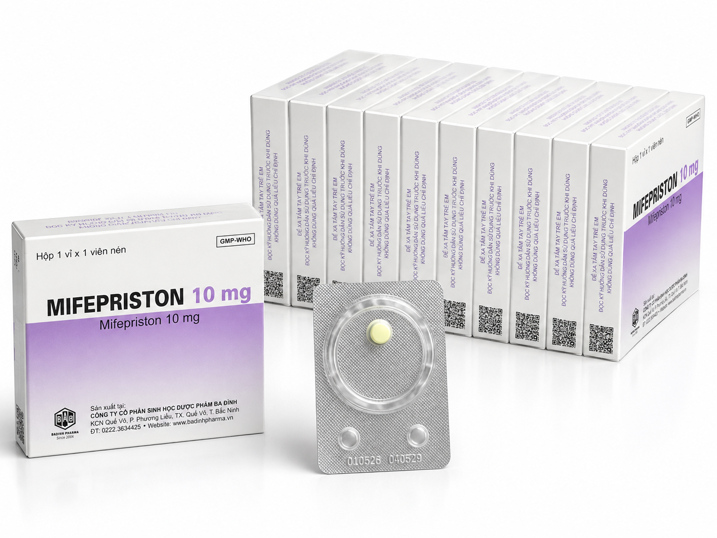 Ba Đình_Ngừa Thai Khẩn Mifepriston 10mg_L/10/1v- K72