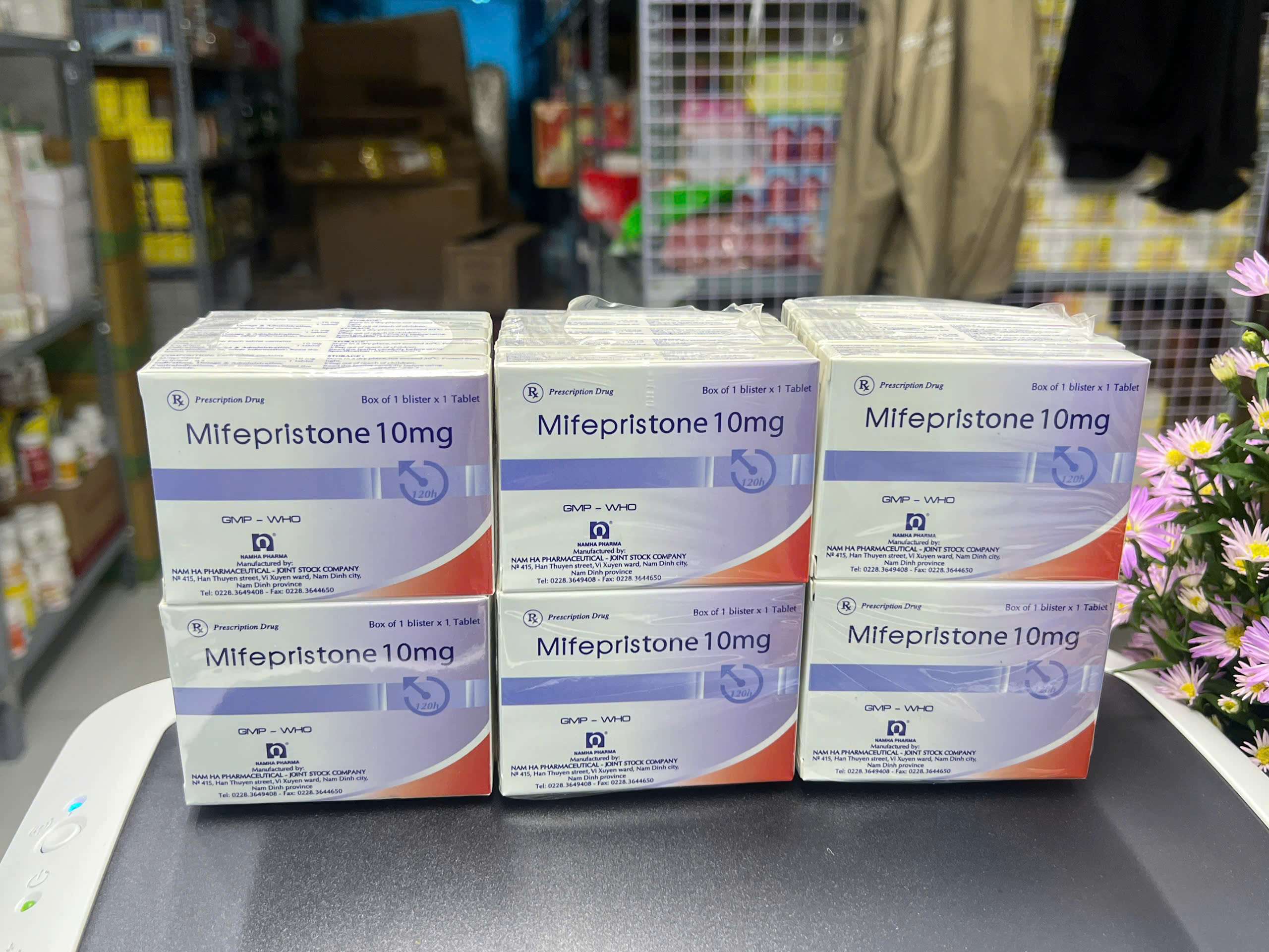 Nam Hà_Mifepristone10mg Lo 25103 HSD 10/04/2028 (L/10v Ngừa Thai)