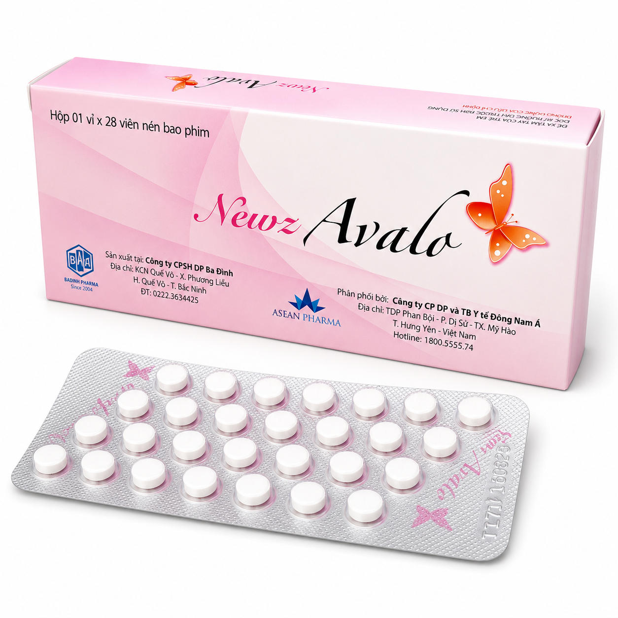 Ba Đình_Ngừa thai tháng Newz Avalo H28v