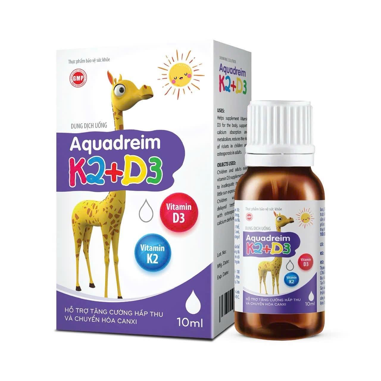 Nhỏ Giọt Aquadreim K2+D3_C/10ml_K156