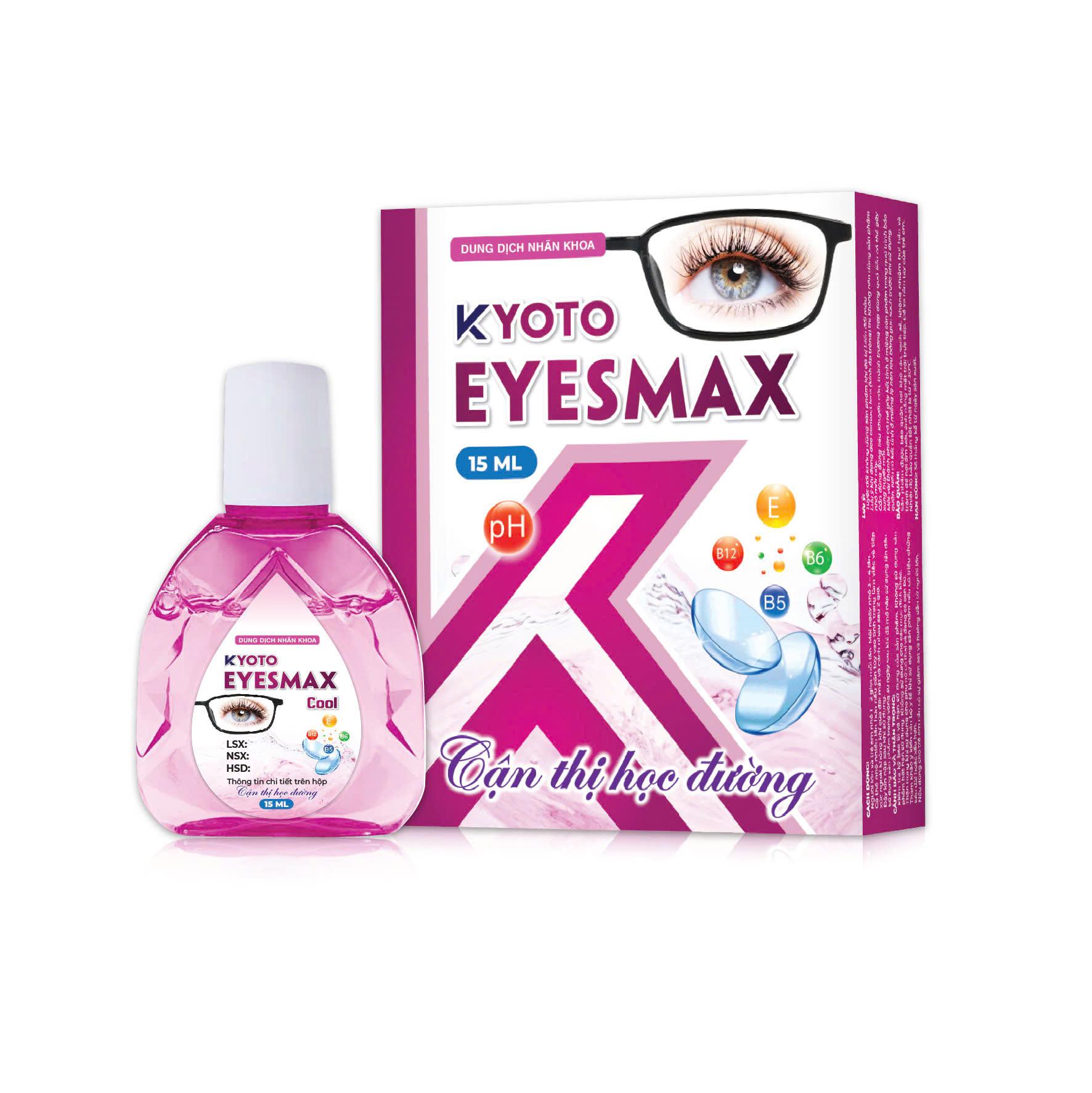 Nhỏ Mắt KYOTO EYESMAX Cận Thị học đường_Tím_C15ml