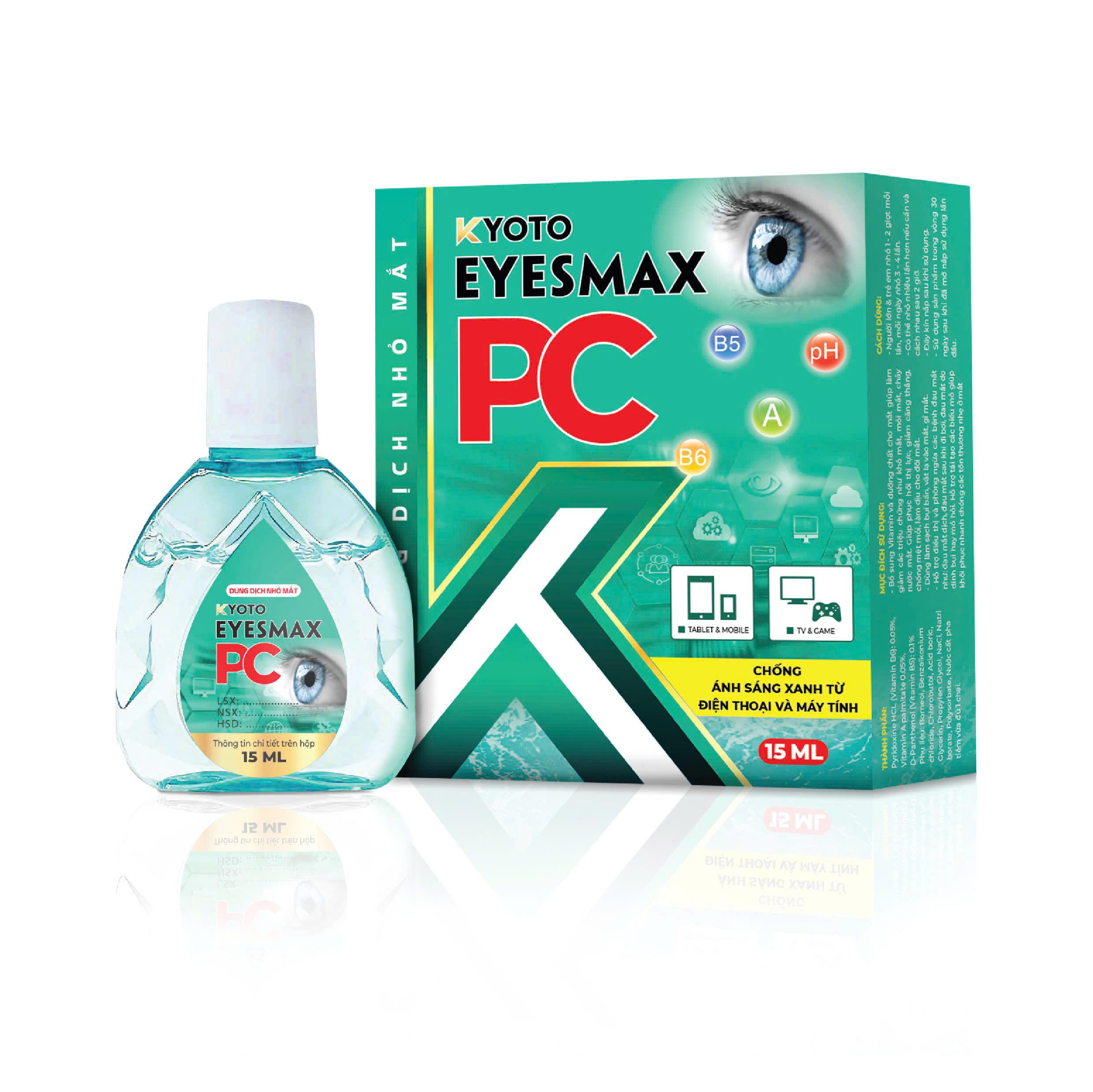 Dung Dịch Nhãn Khoa KYOTO EYESMAX PC_C15ml (nhỏ măt)